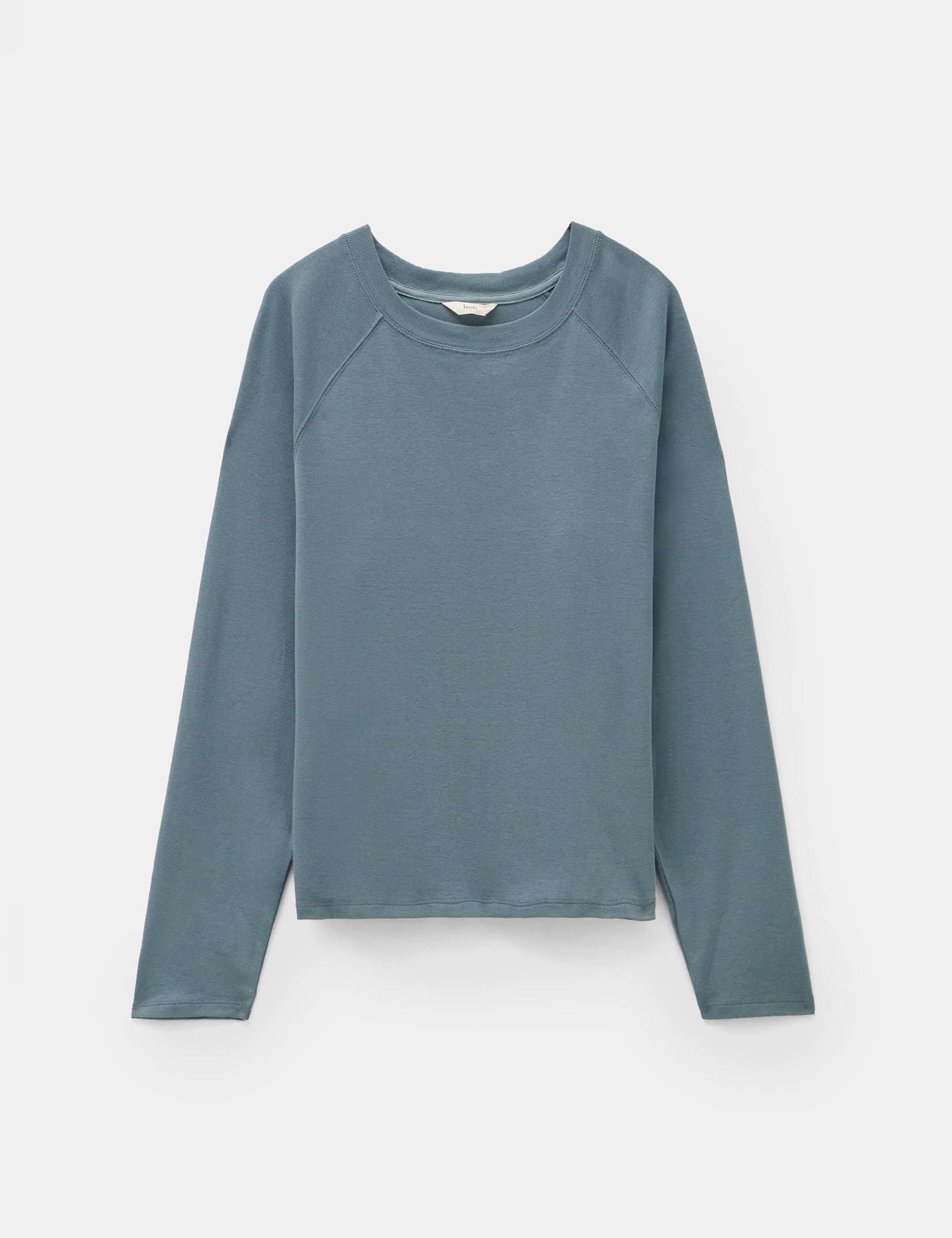 Pure Cotton Slash Neck Raglan Top 2 of 5