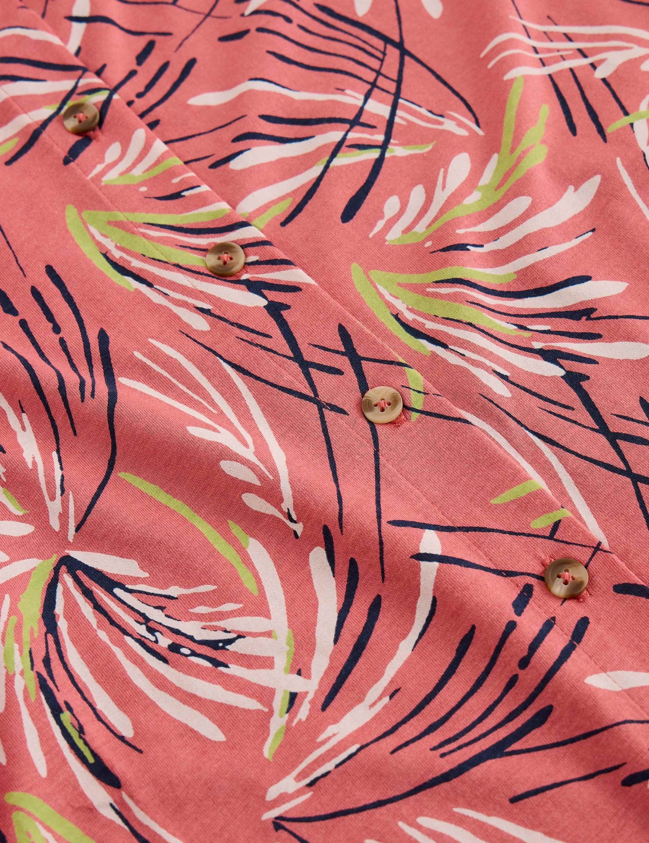 Jersey Printed Midi Shirt Dress 5 of 6