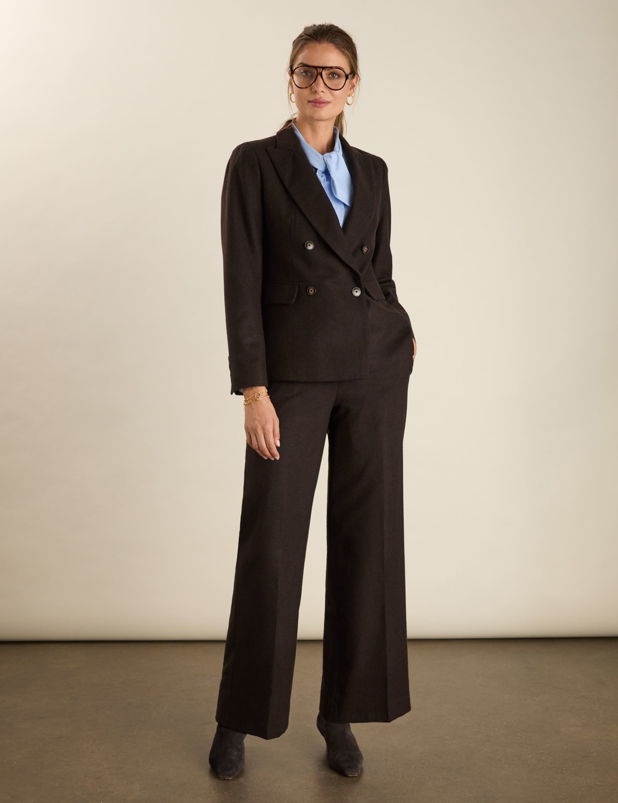 Wool Rich Wide Leg Trousers 5 of 7