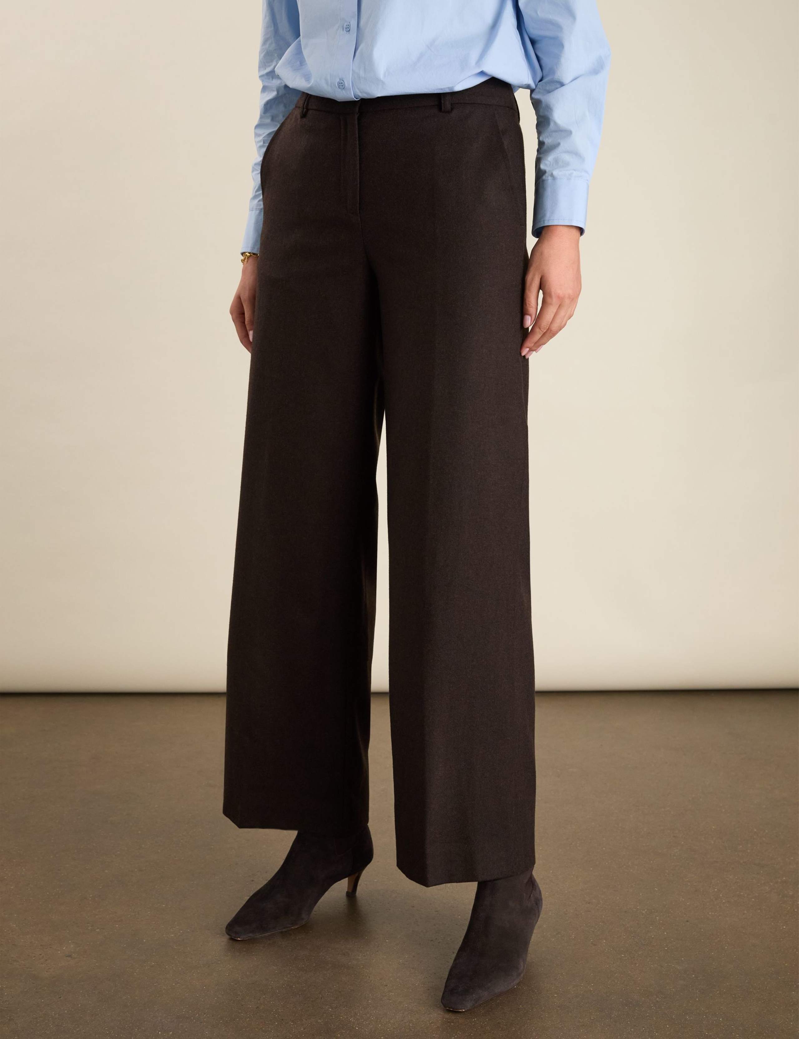 Wool Rich Wide Leg Trousers 7 of 7