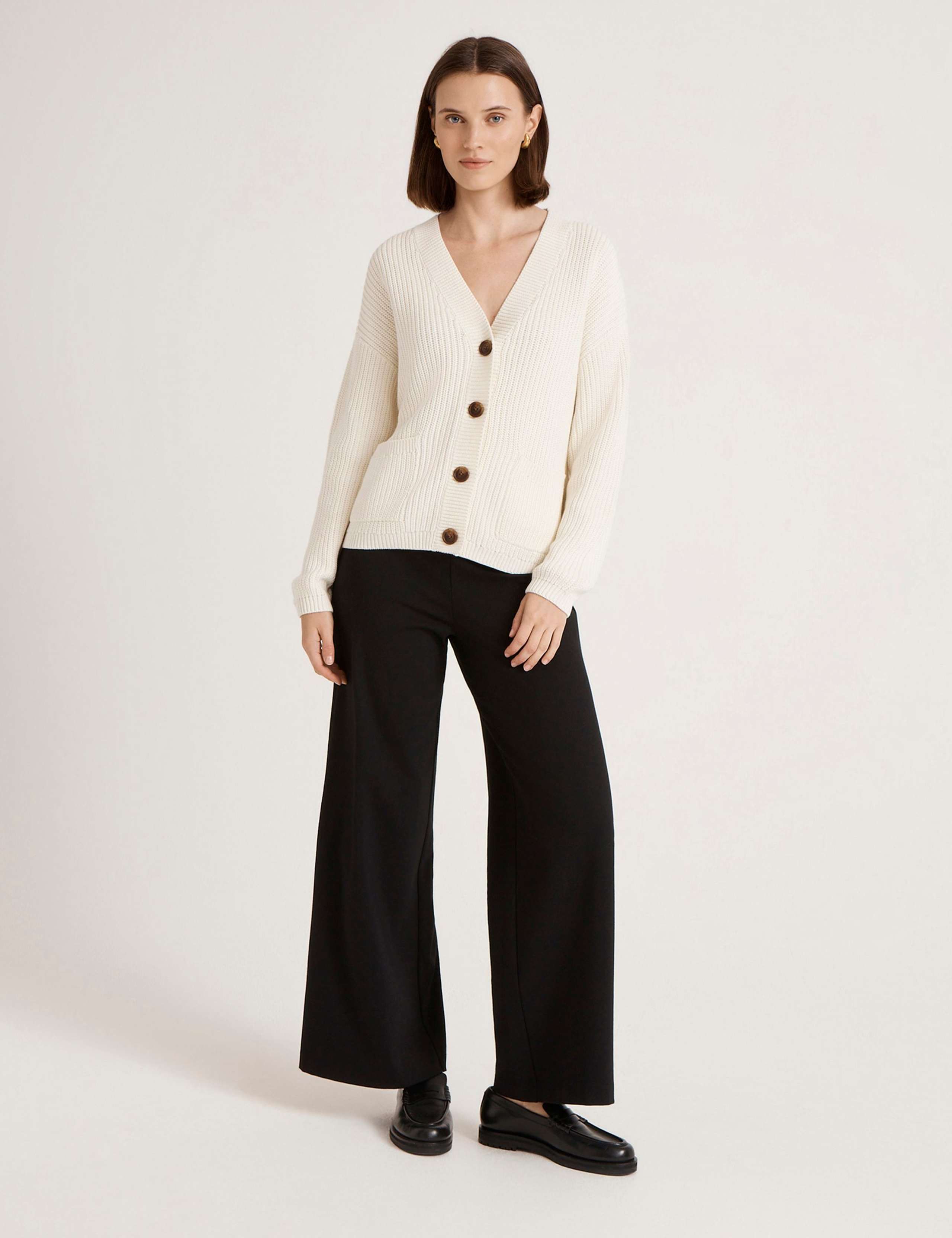 Pure Cotton V-Neck Button Front Cardigan 4 of 5