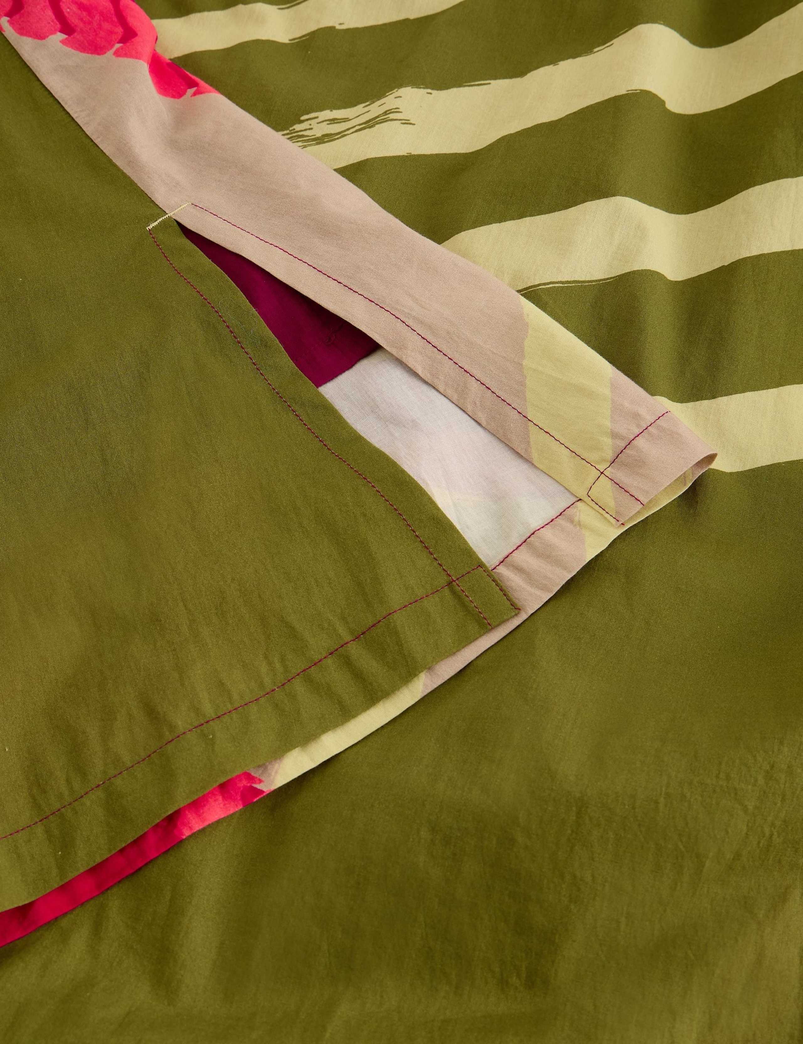 Pure Cotton Printed Midaxi Shift Dress 6 of 6