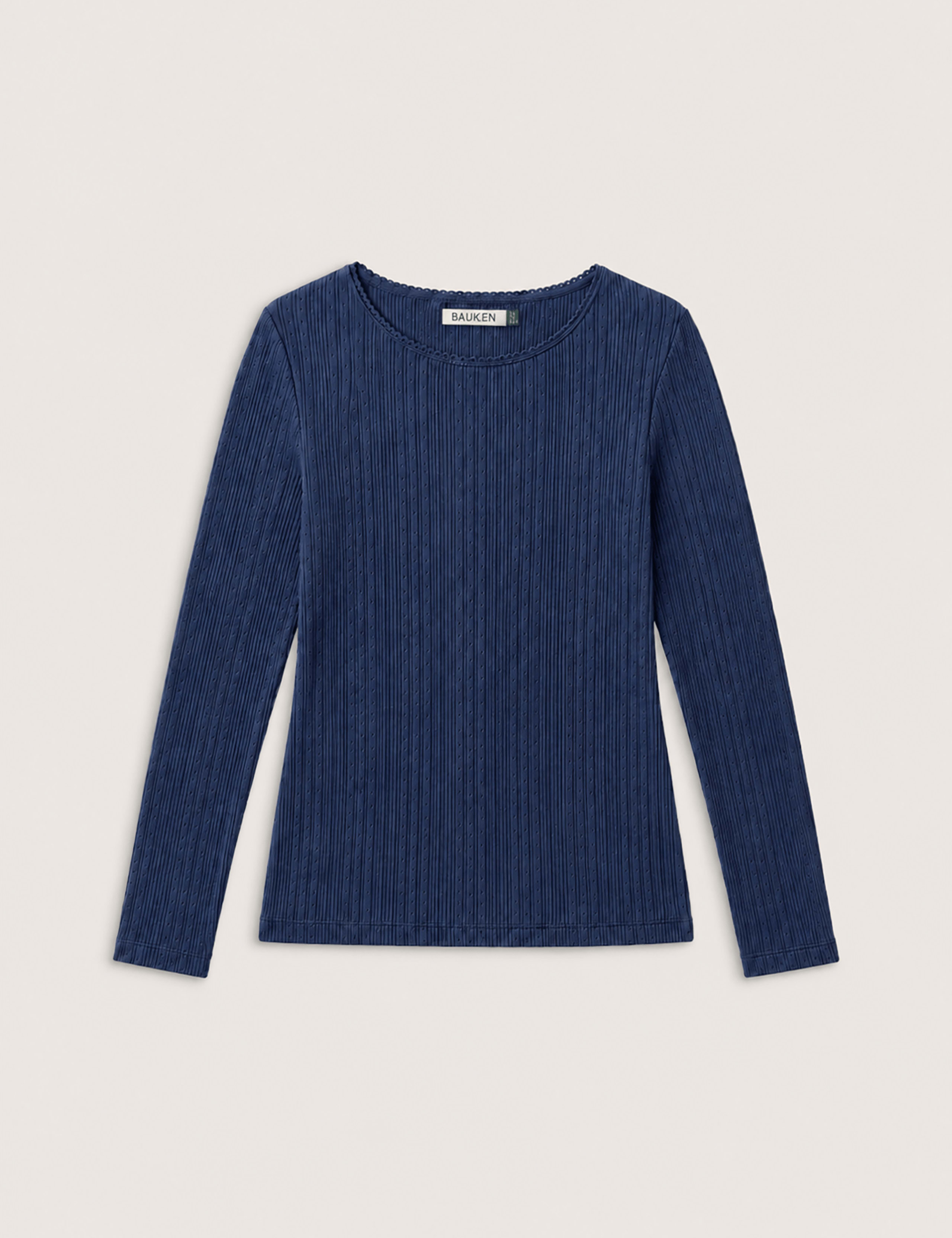 Pure Cotton Jersey Pointelle Fitted Top 2 of 4