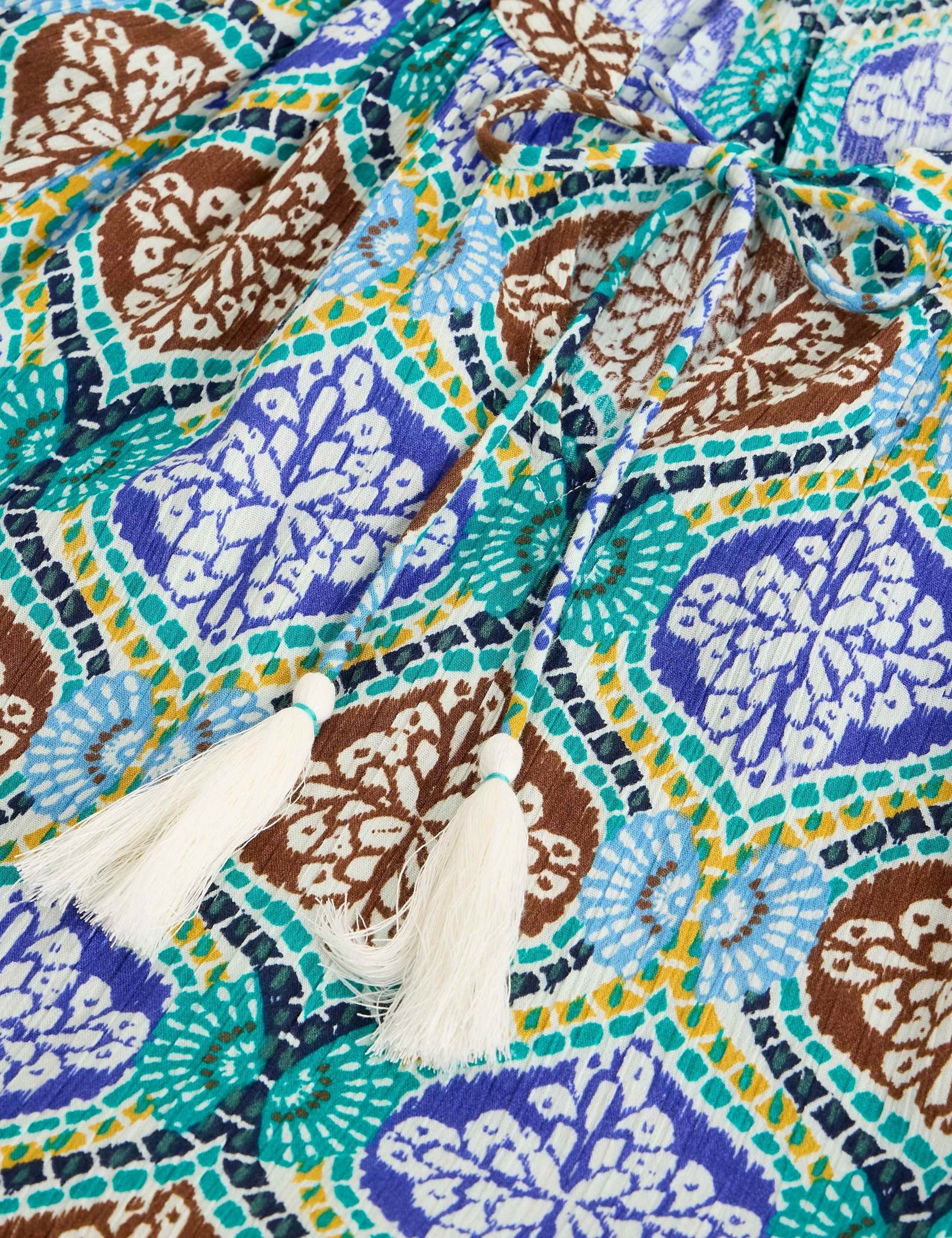 Pure Cotton Printed Mini Beach Dress 6 of 6