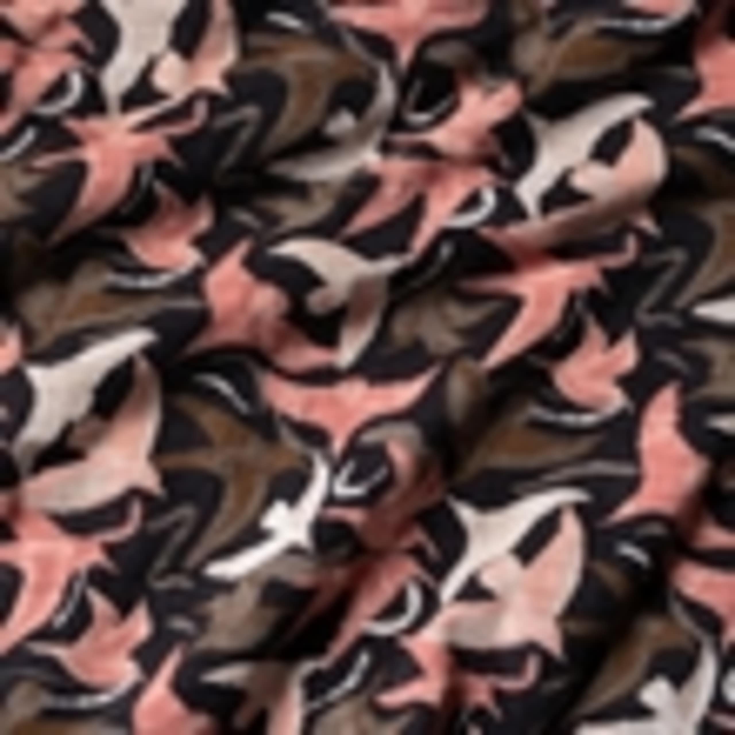 Pure Cotton Bird Print V-Neck Collared Top 5 of 5