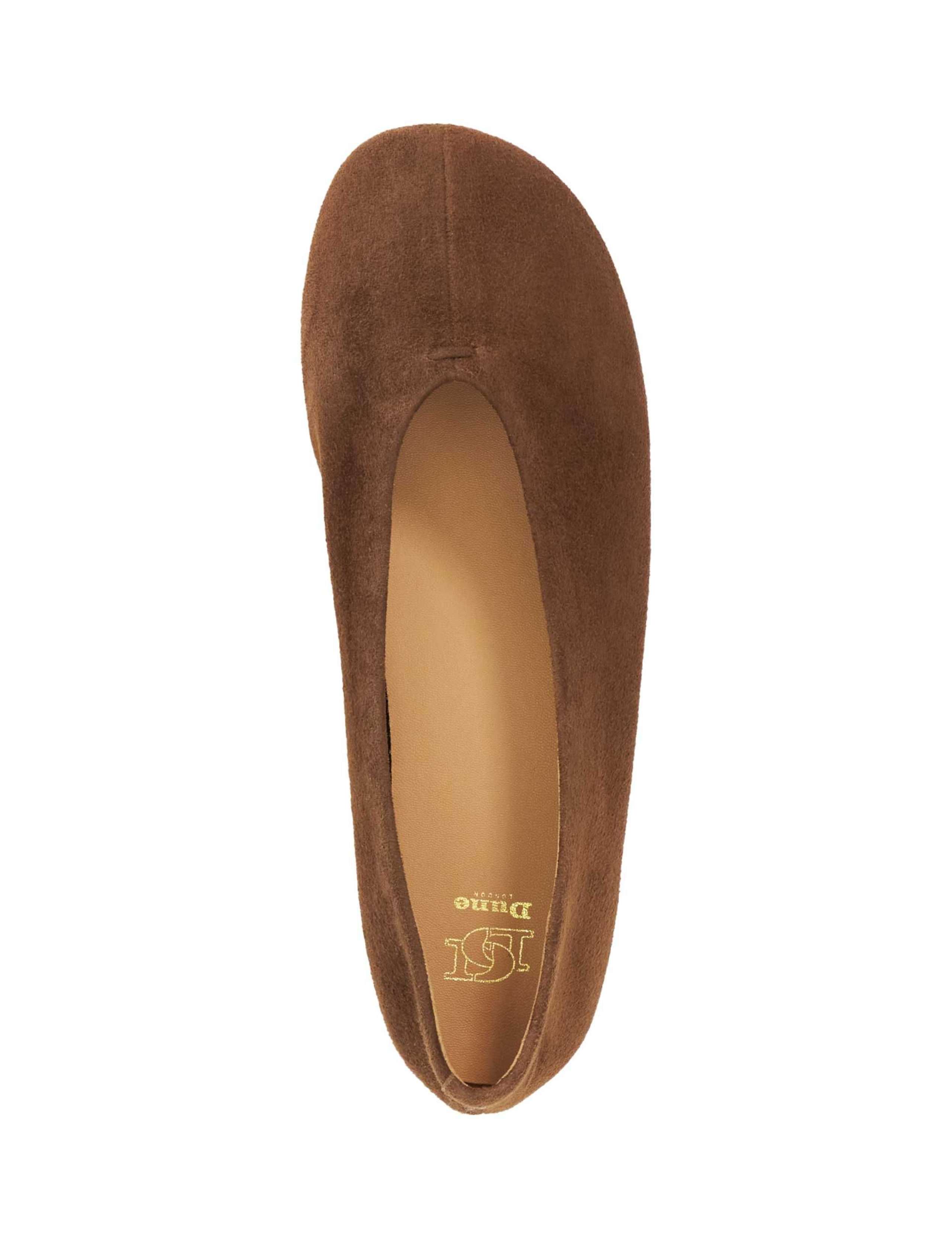 Suede Flat Ballet Pumps 2 of 6