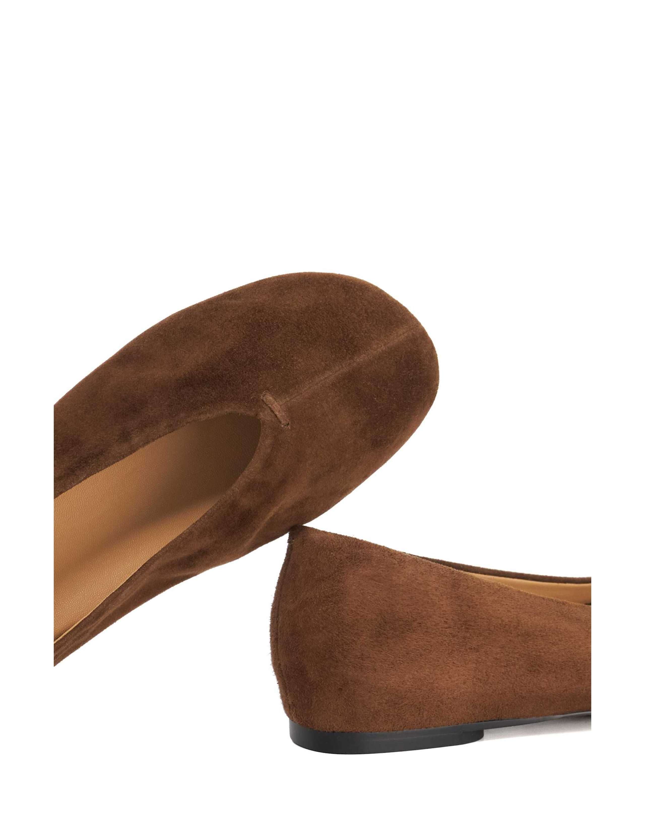 Suede Flat Ballet Pumps 6 of 6