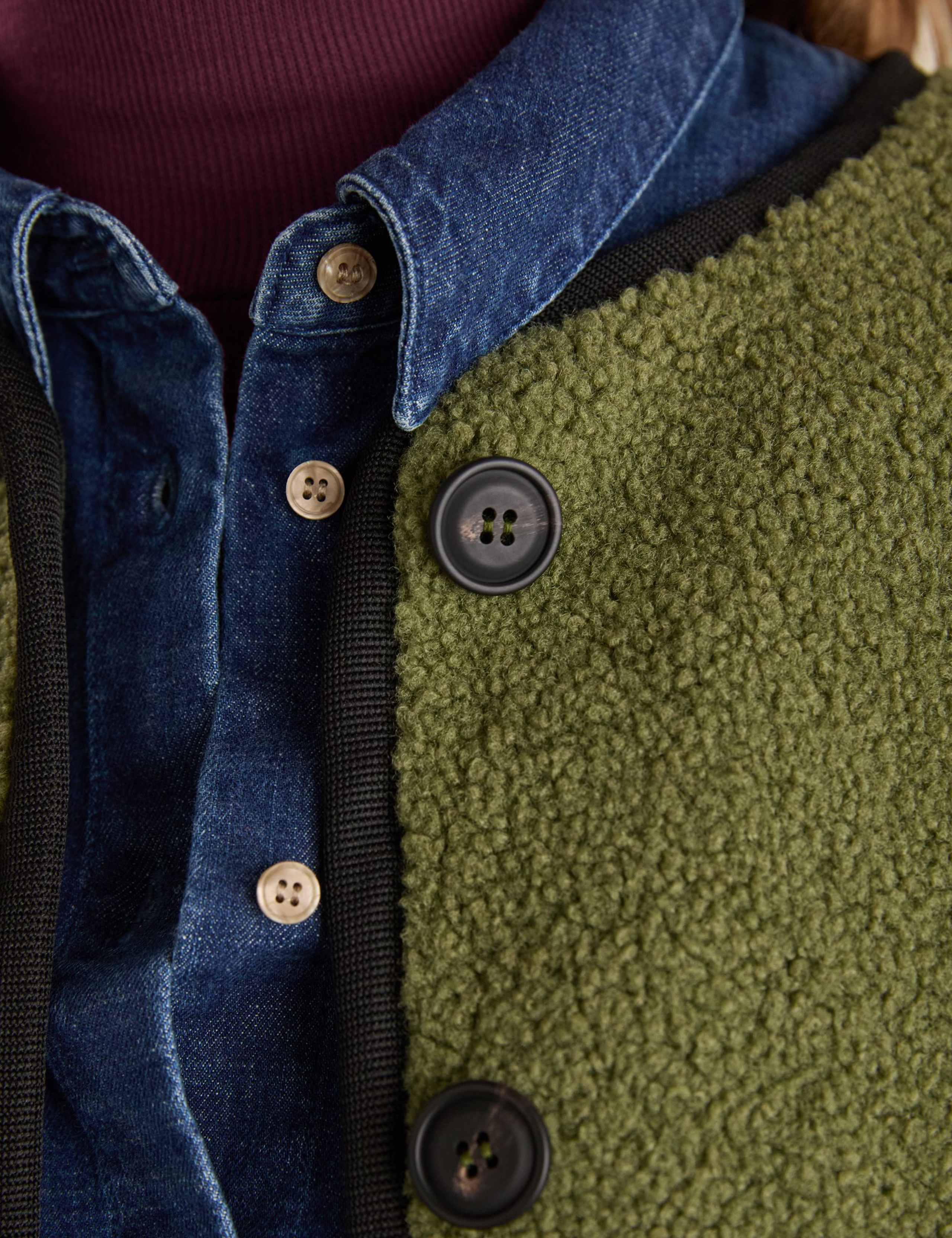 Borg Textured Relaxed Jacket 3 of 6