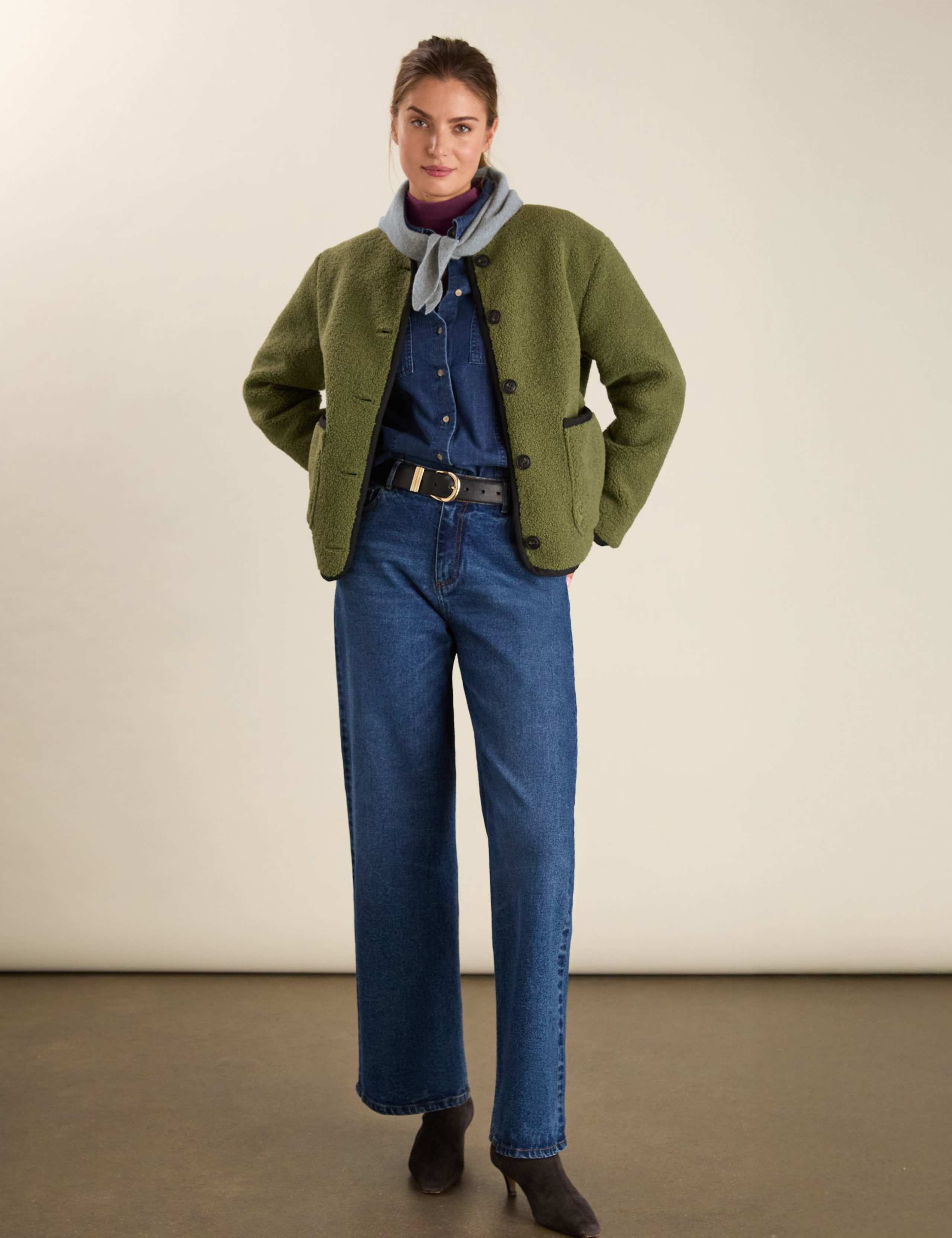 Borg Textured Relaxed Jacket 4 of 6