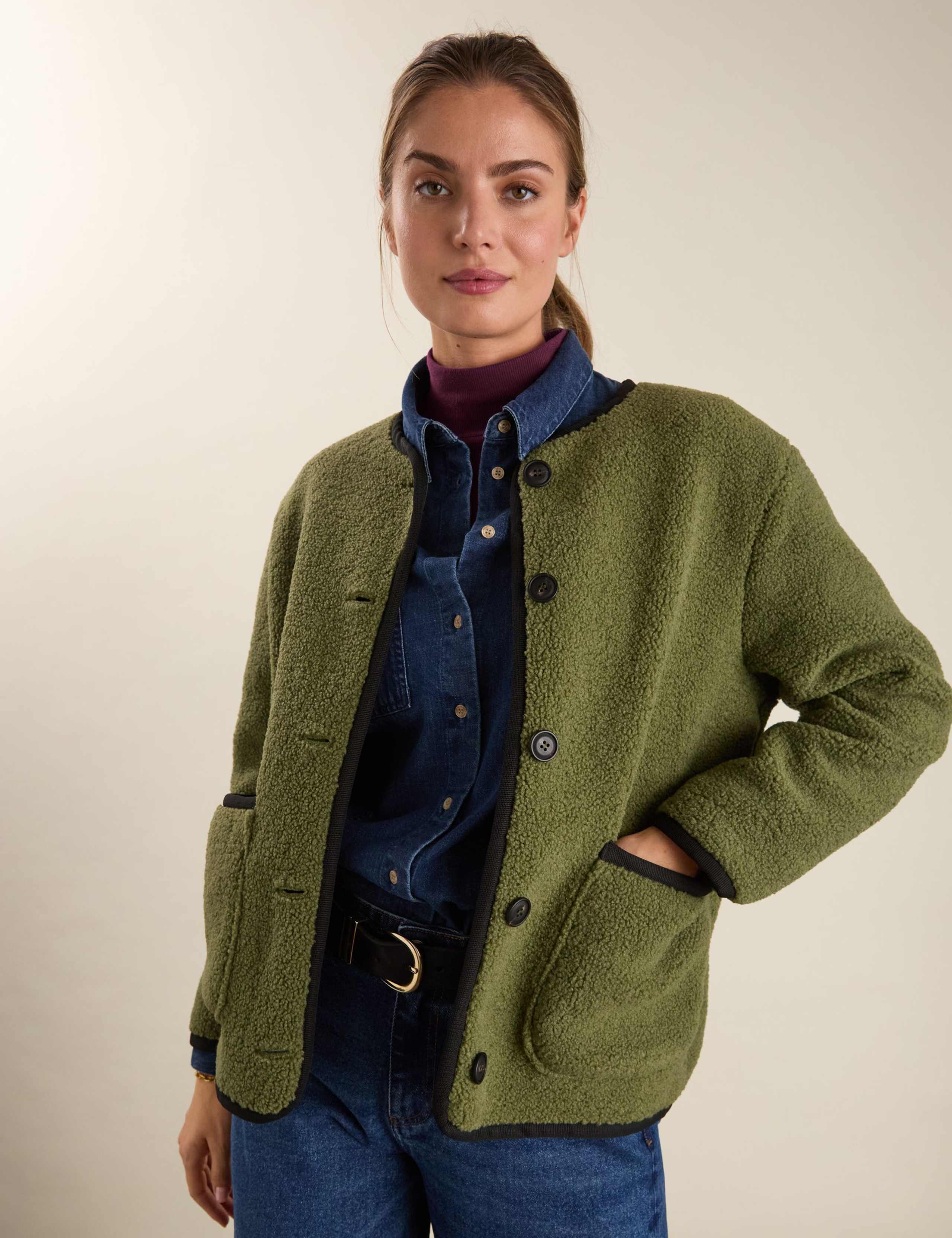 Borg Textured Relaxed Jacket 5 of 6