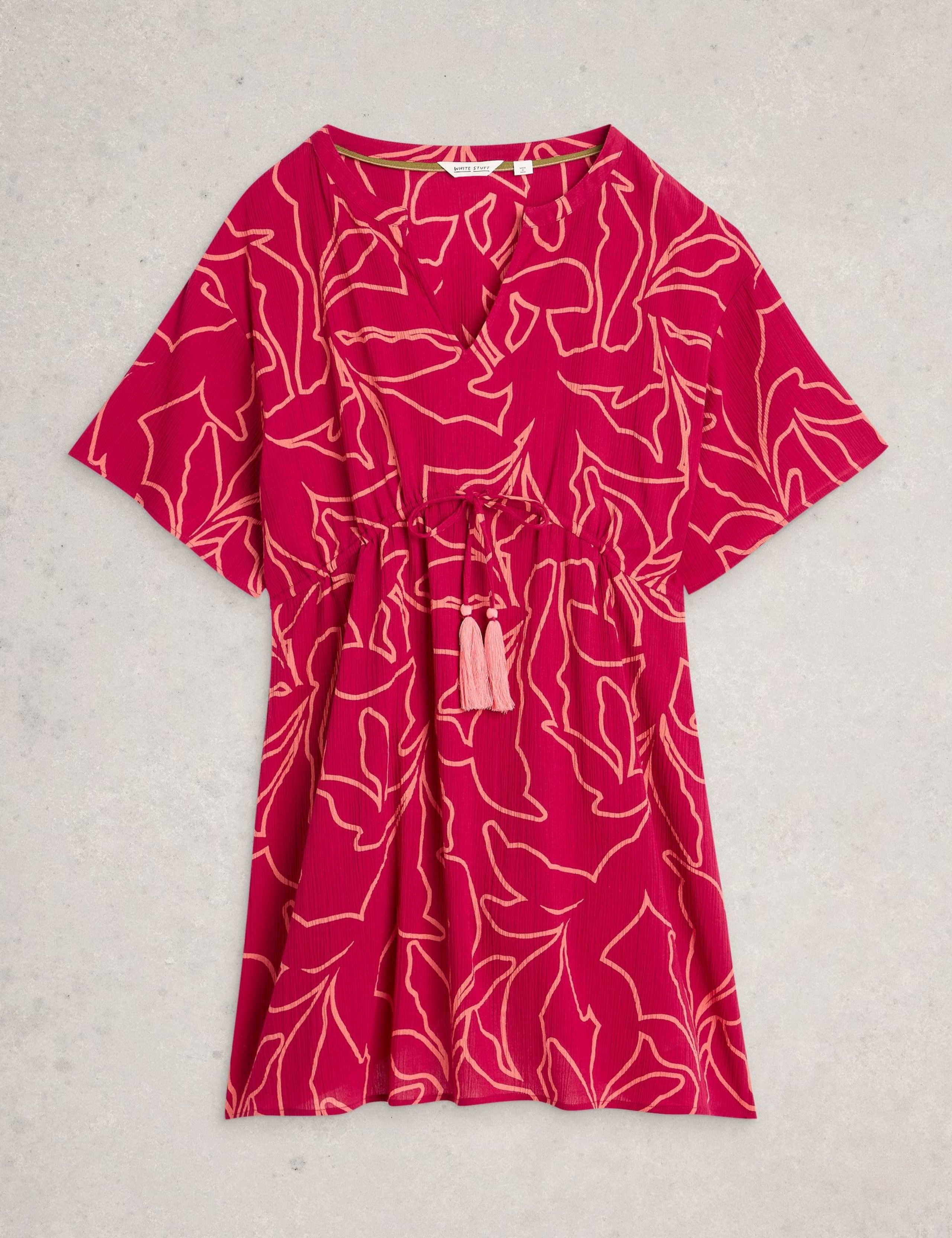 Pure Cotton Printed Mini Beach Dress 2 of 6