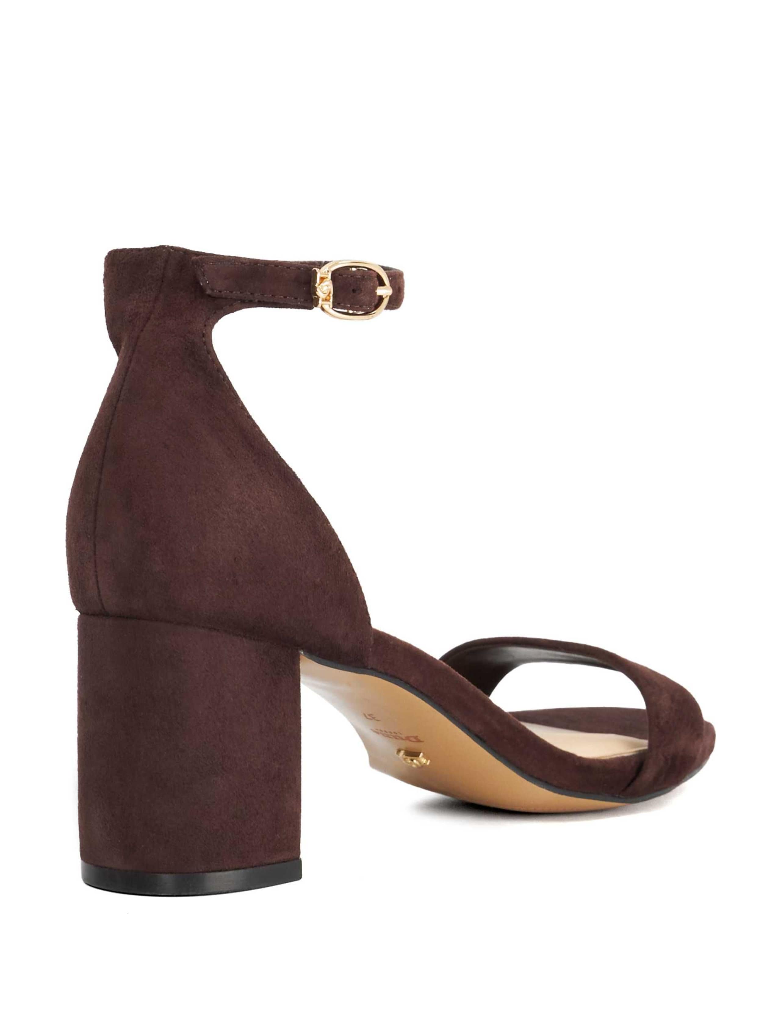 Leather Ankle Strap Block Heel Sandals 4 of 6