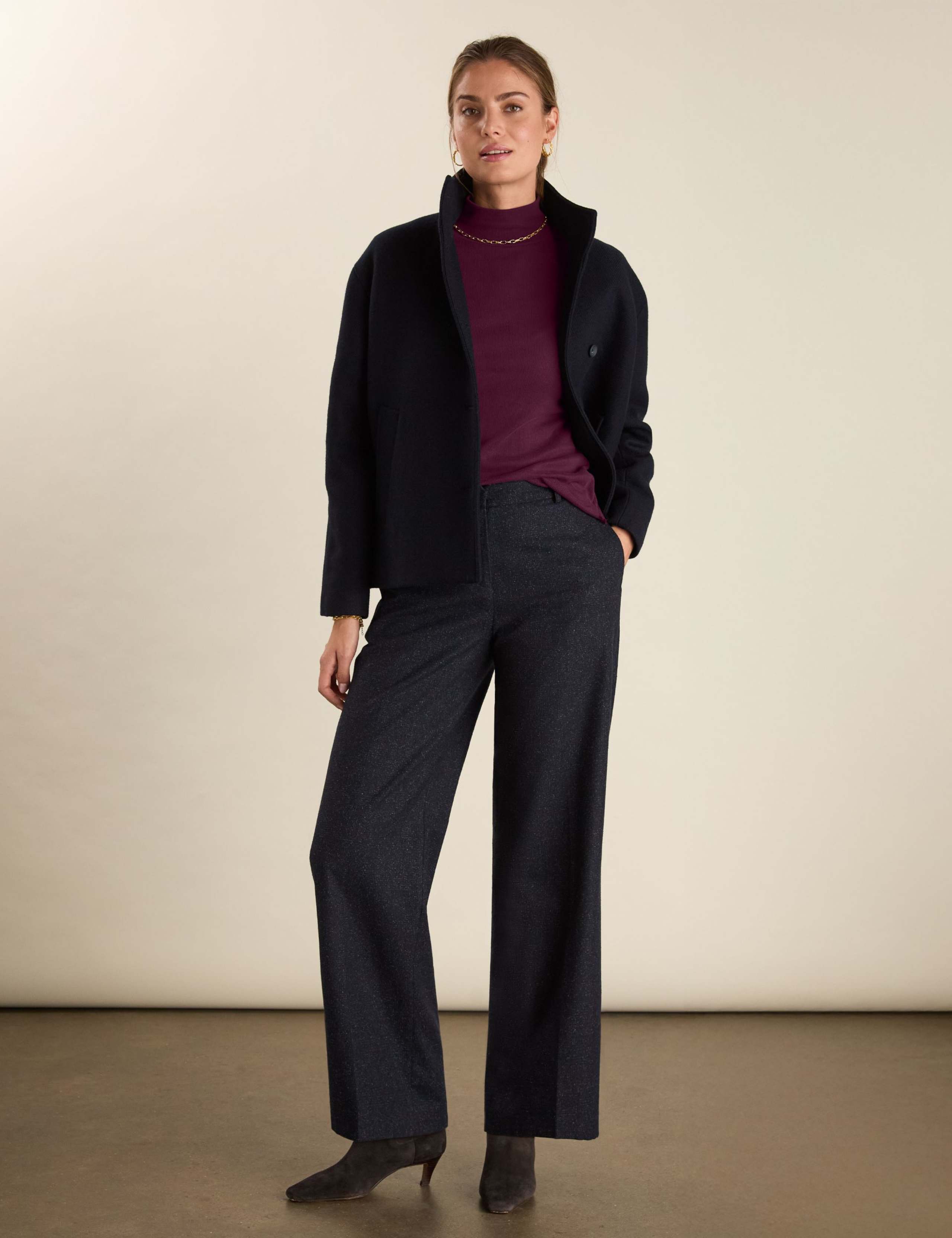 Cotton Blend Roll Neck Top 3 of 5