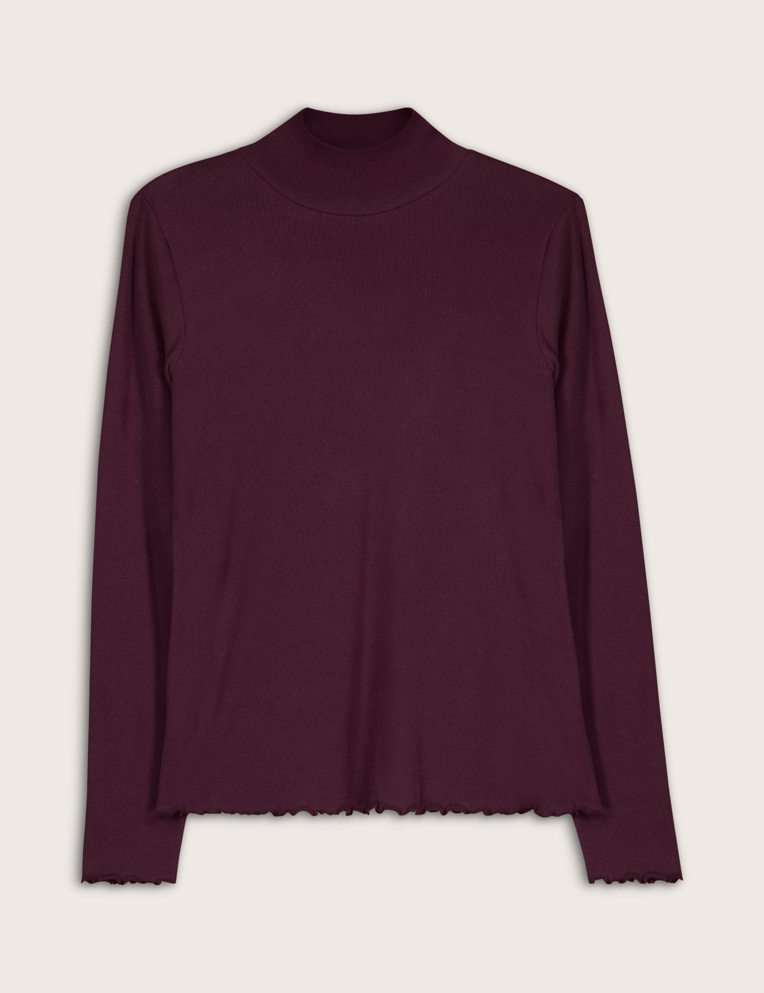 Cotton Blend Roll Neck Top 2 of 5