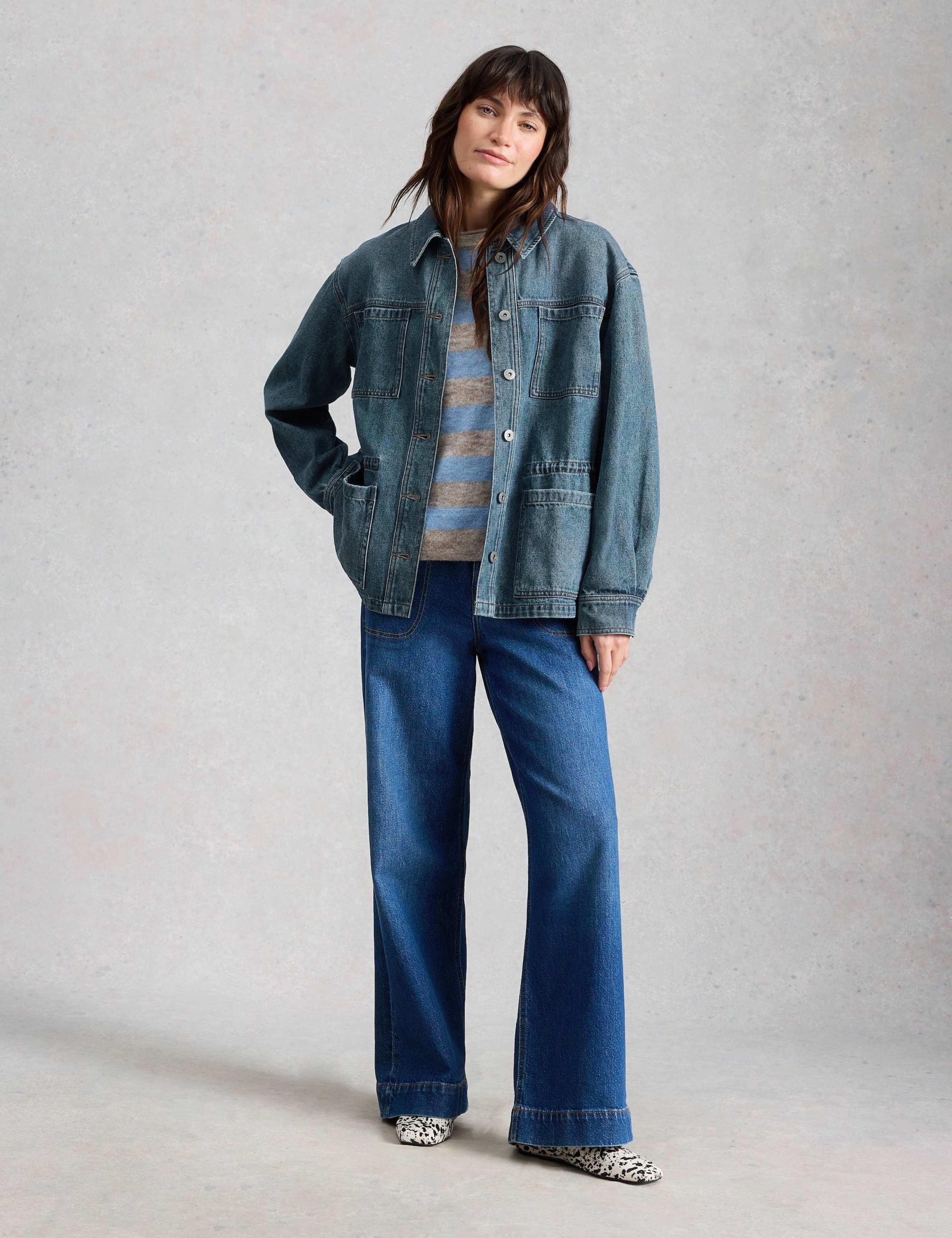 Denim Relaxed Jacket 1 of 6