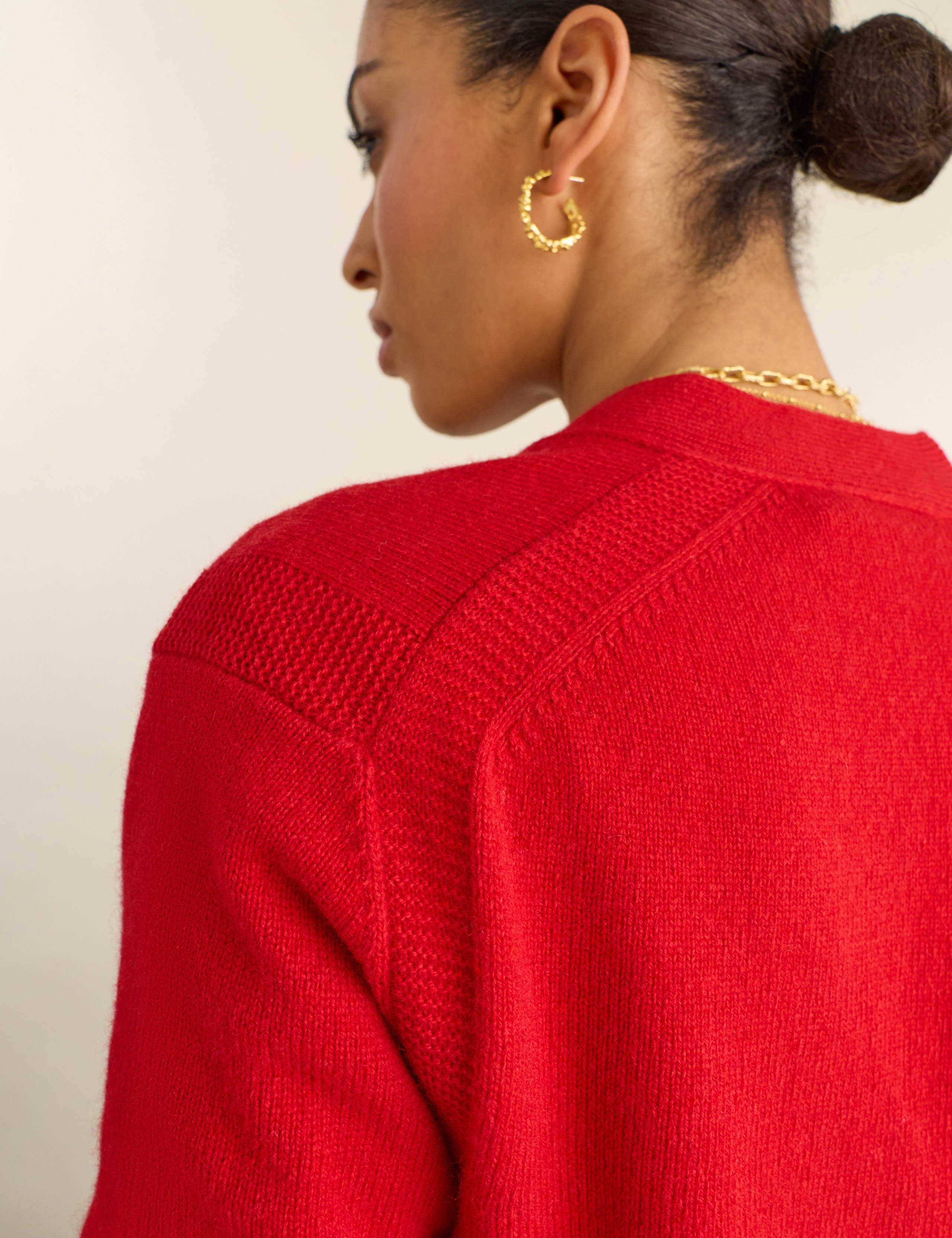 Wool Rich V-Neck Cardigan 4 of 4