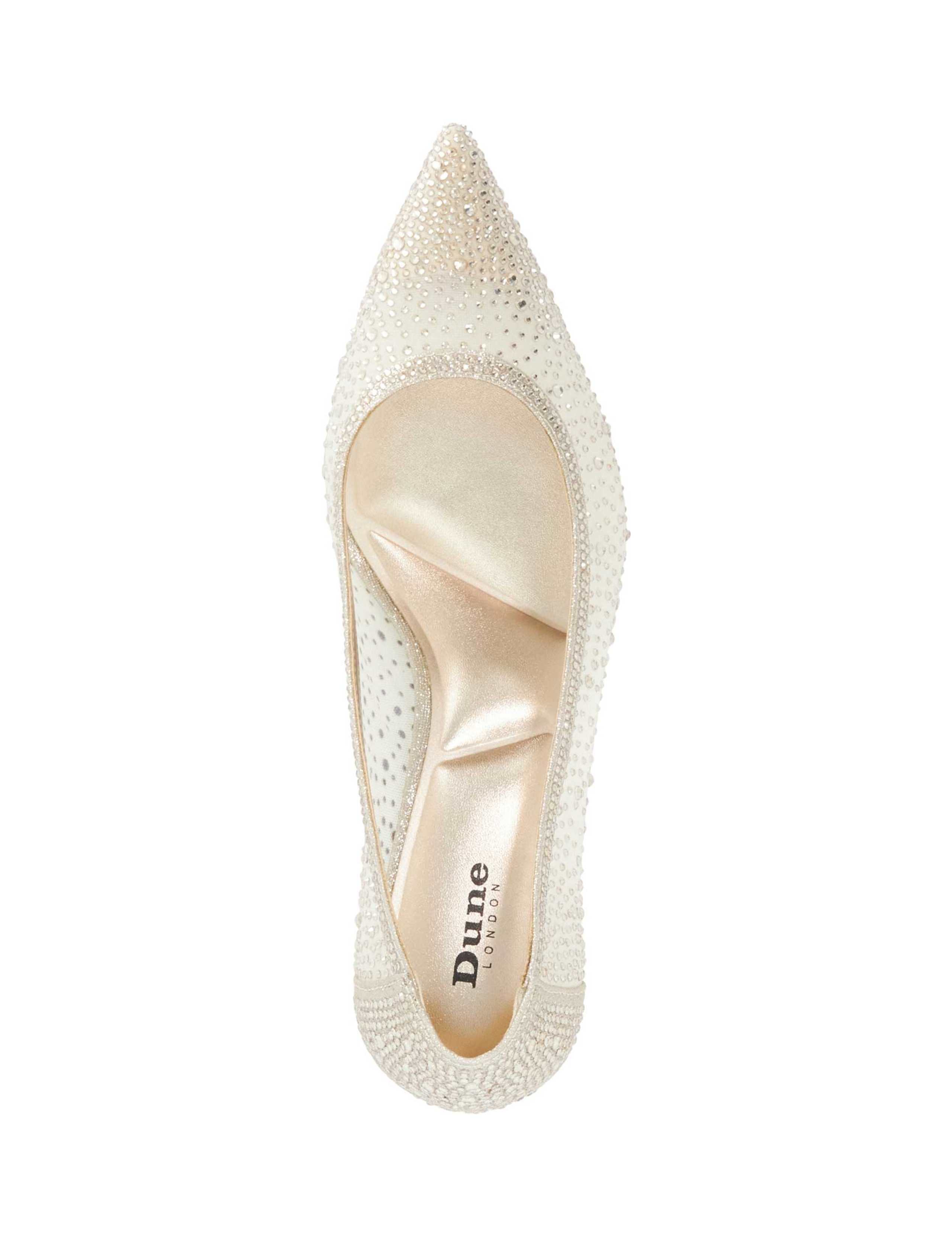 Sparkle Mesh Detail Court Shoes 3 of 5