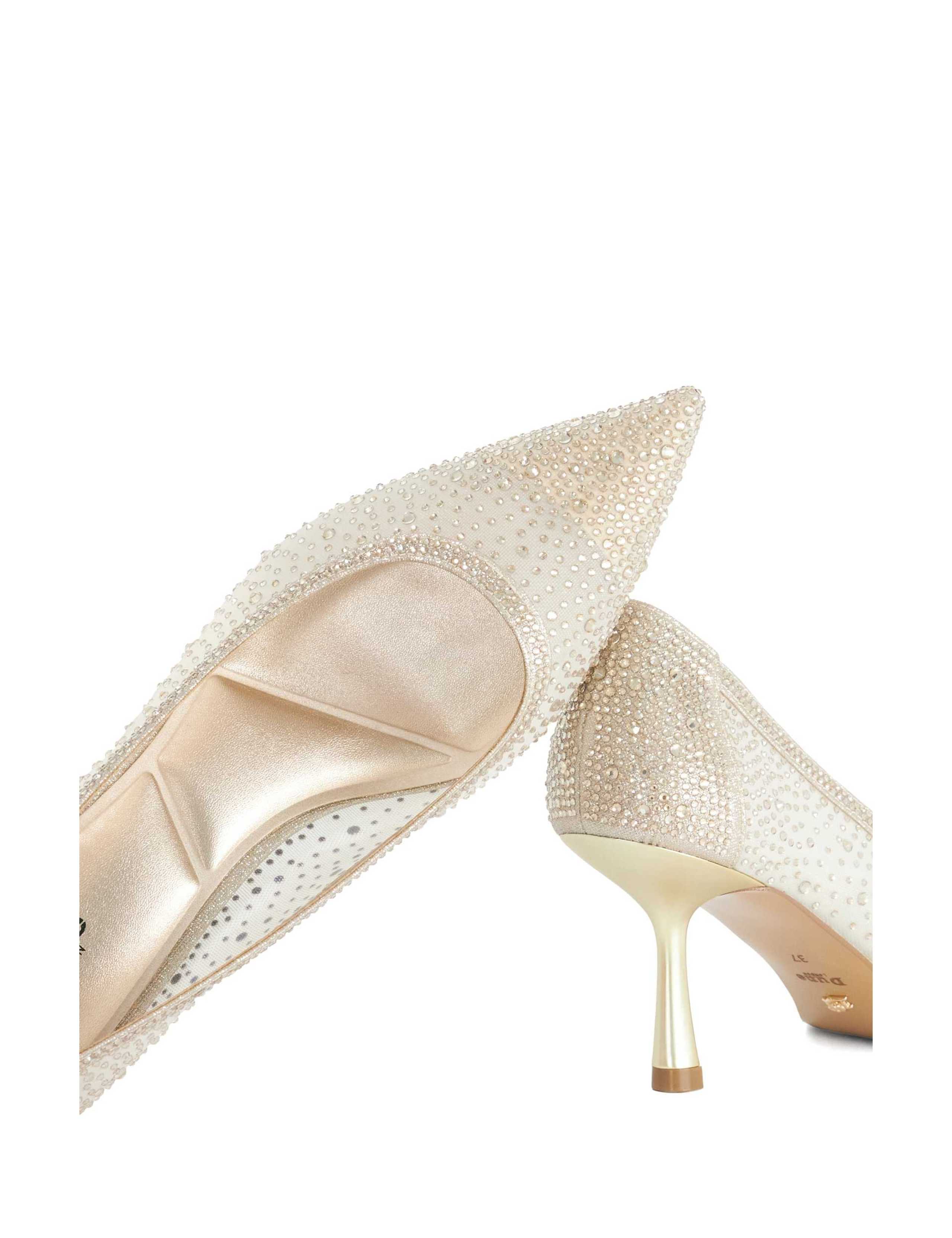 Sparkle Mesh Detail Court Shoes 4 of 5