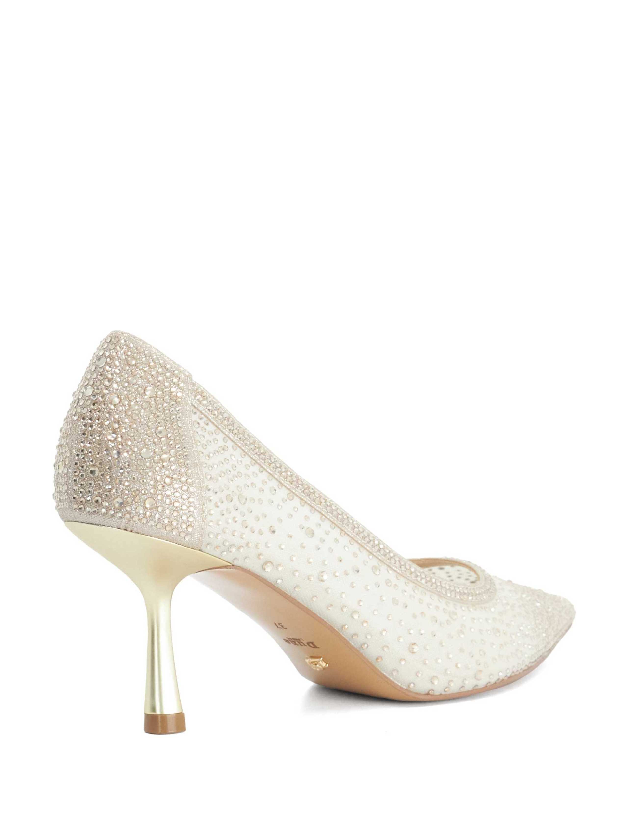 Sparkle Mesh Detail Court Shoes 5 of 5