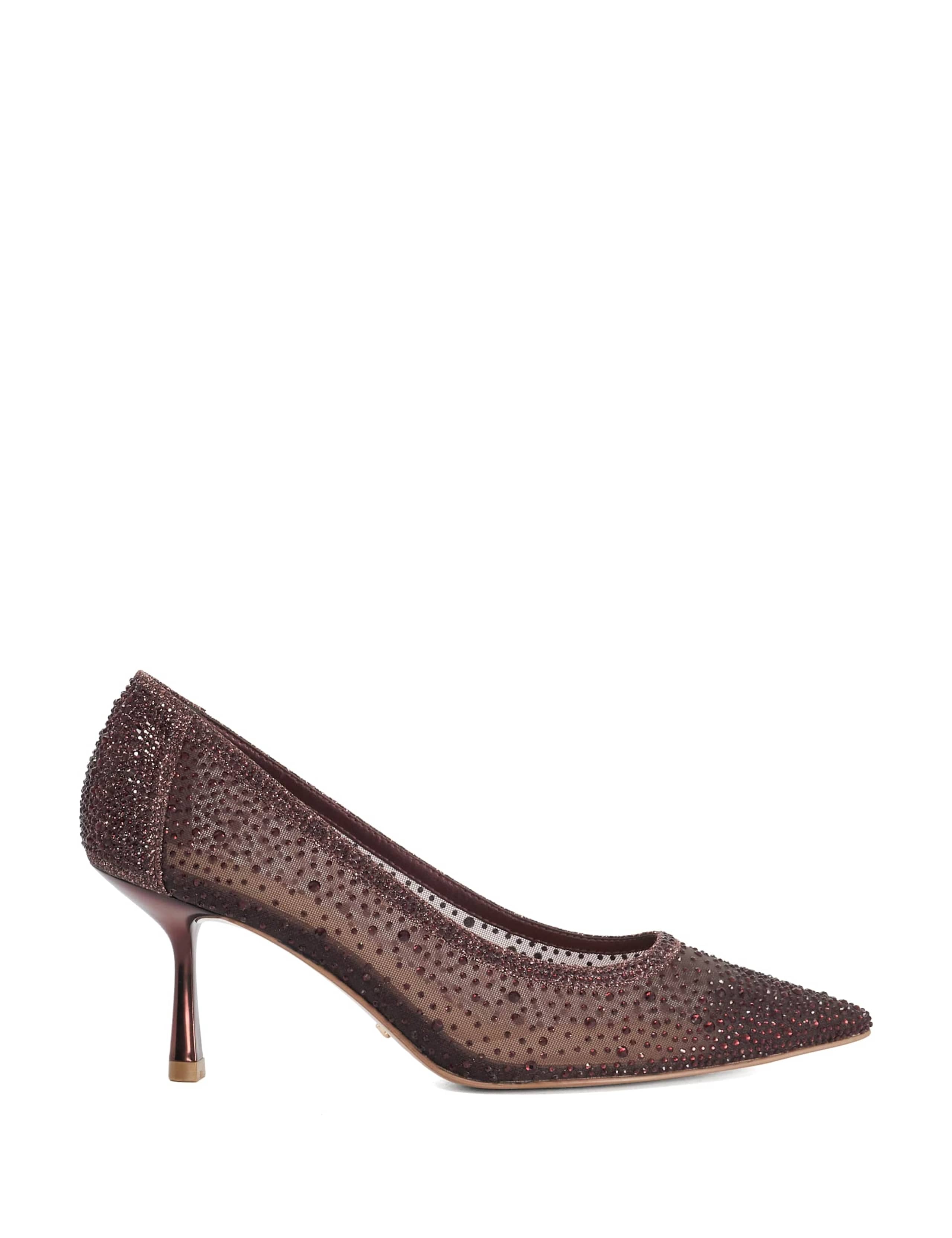 Sparkle Mesh Detail Court Shoes 1 of 5