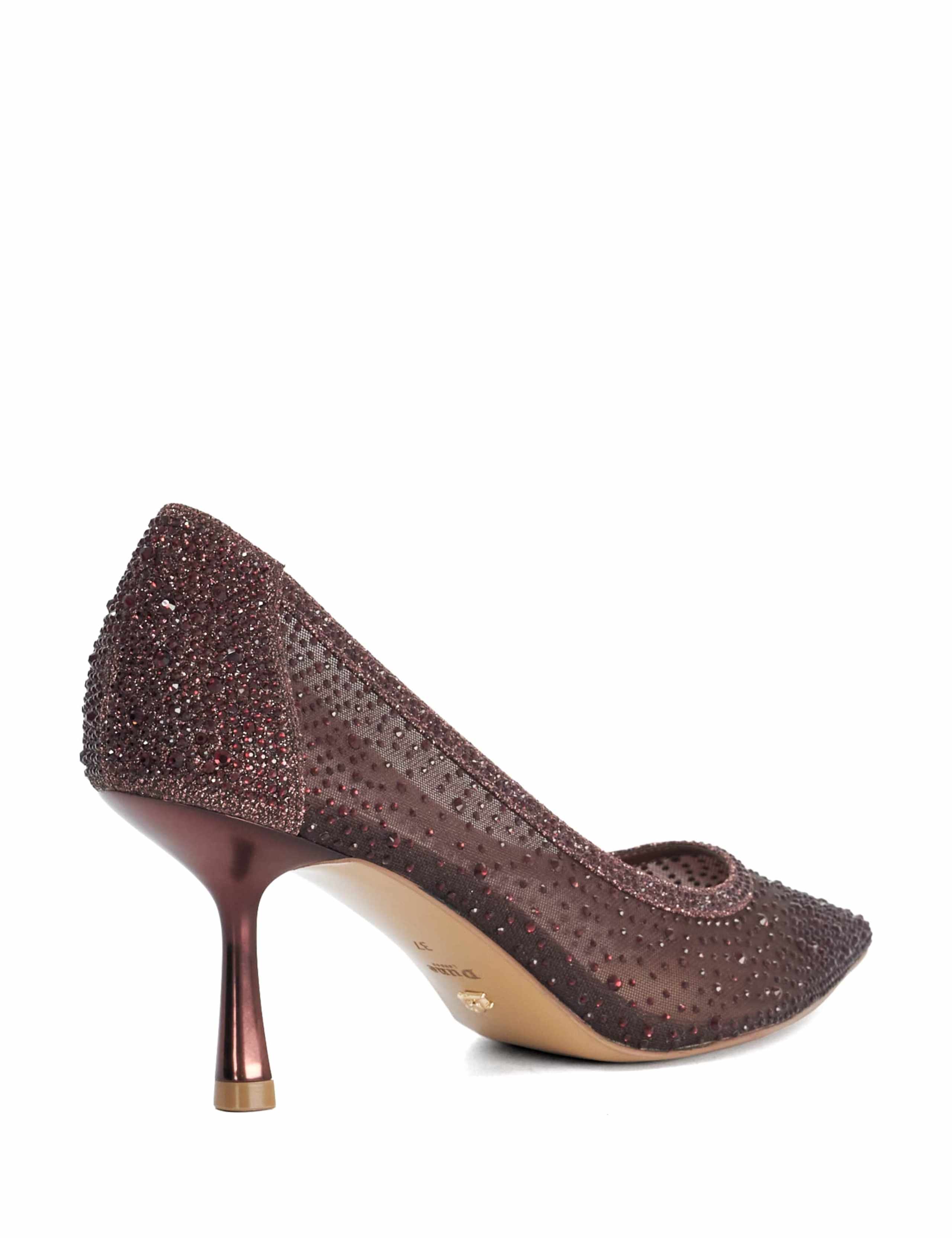 Sparkle Mesh Detail Court Shoes 2 of 5