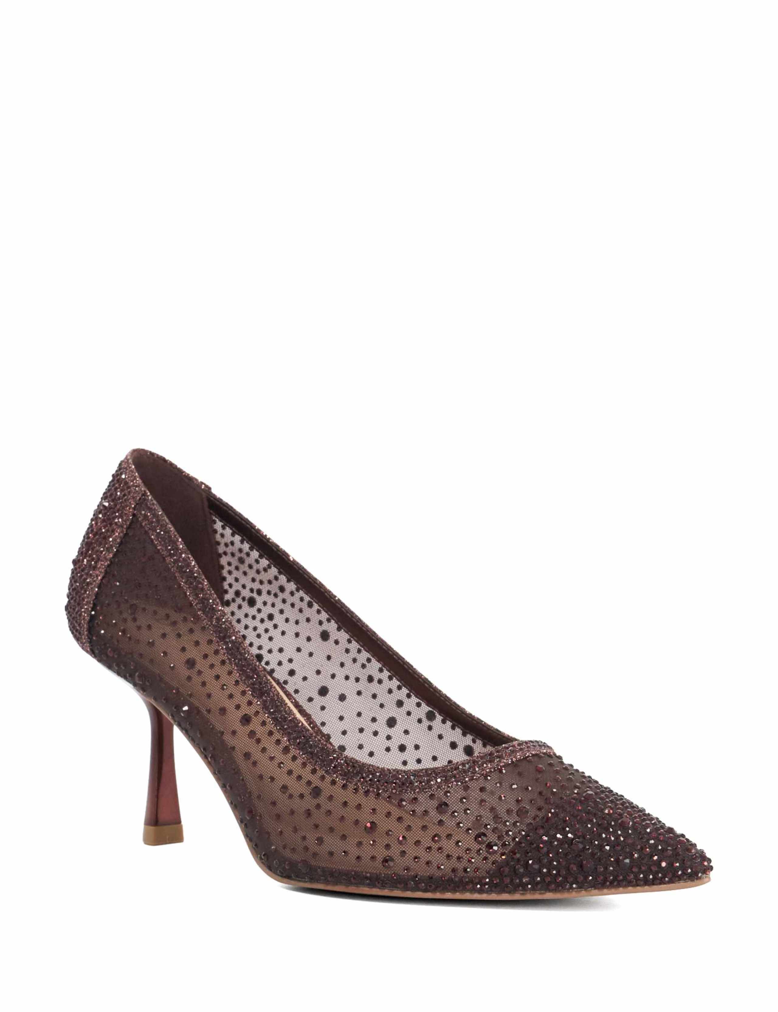 Sparkle Mesh Detail Court Shoes 5 of 5