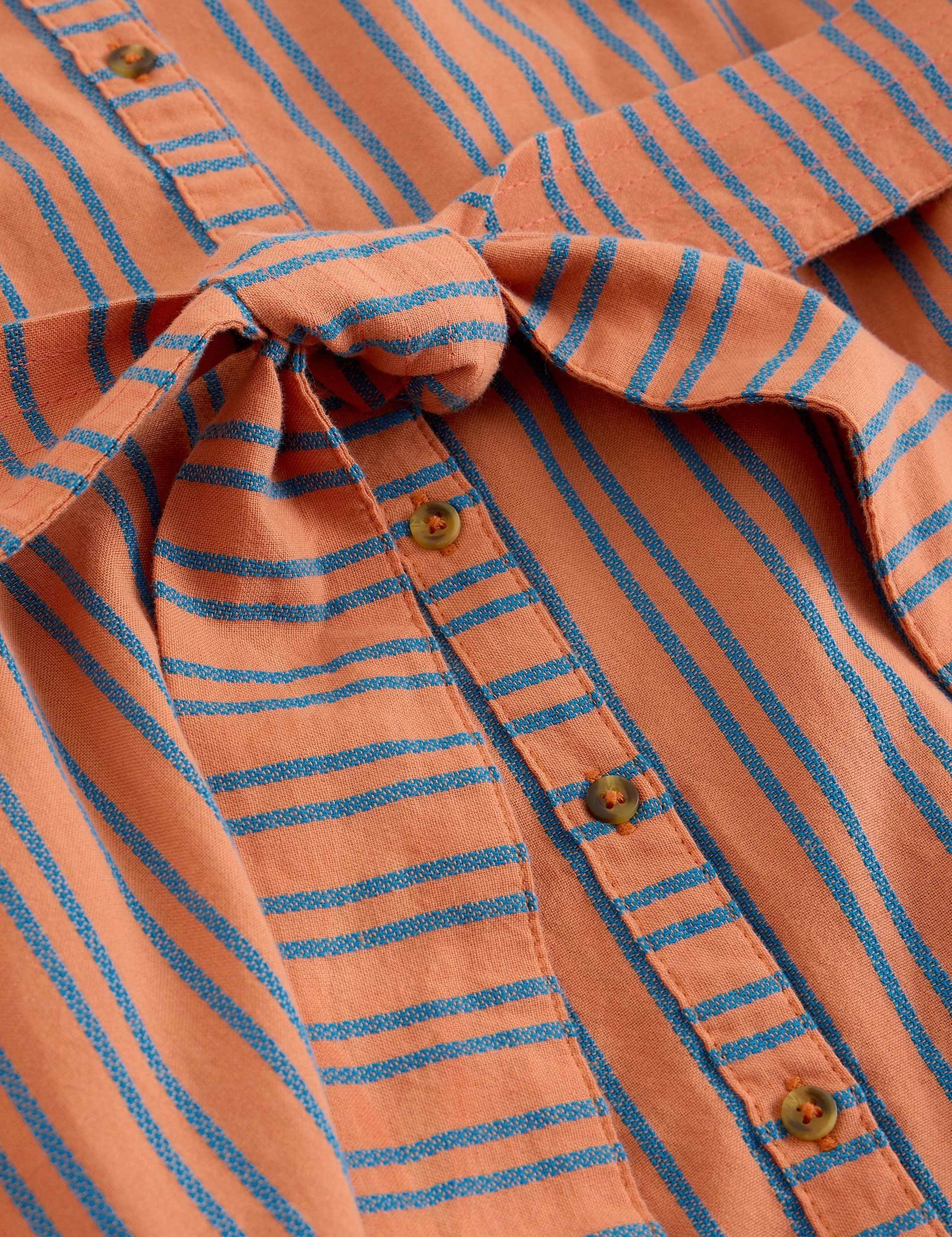 Soma Pure Cotton Striped Maxi Shirt Dress 3 of 6