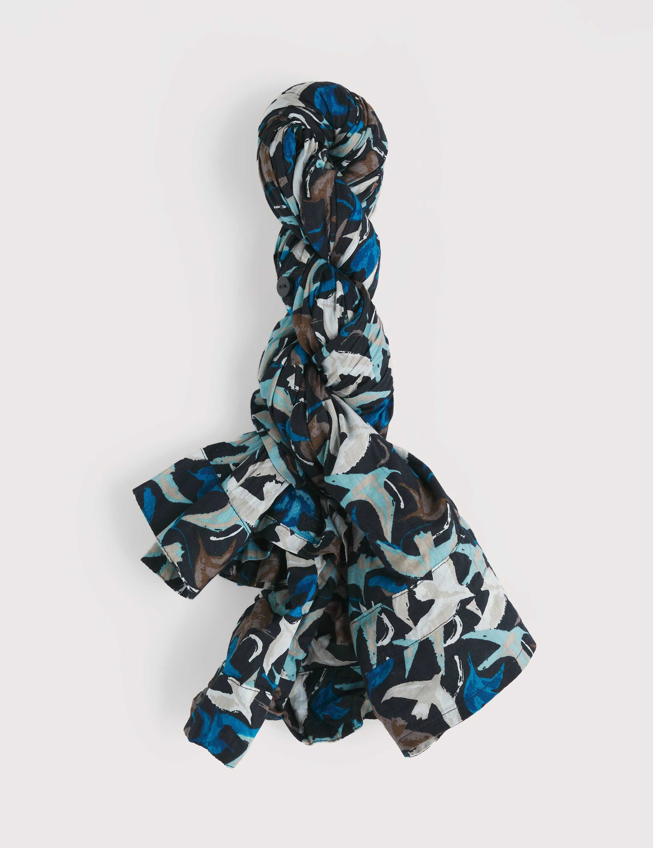 Pure Cotton Textured Bird Print Shirt 4 of 6