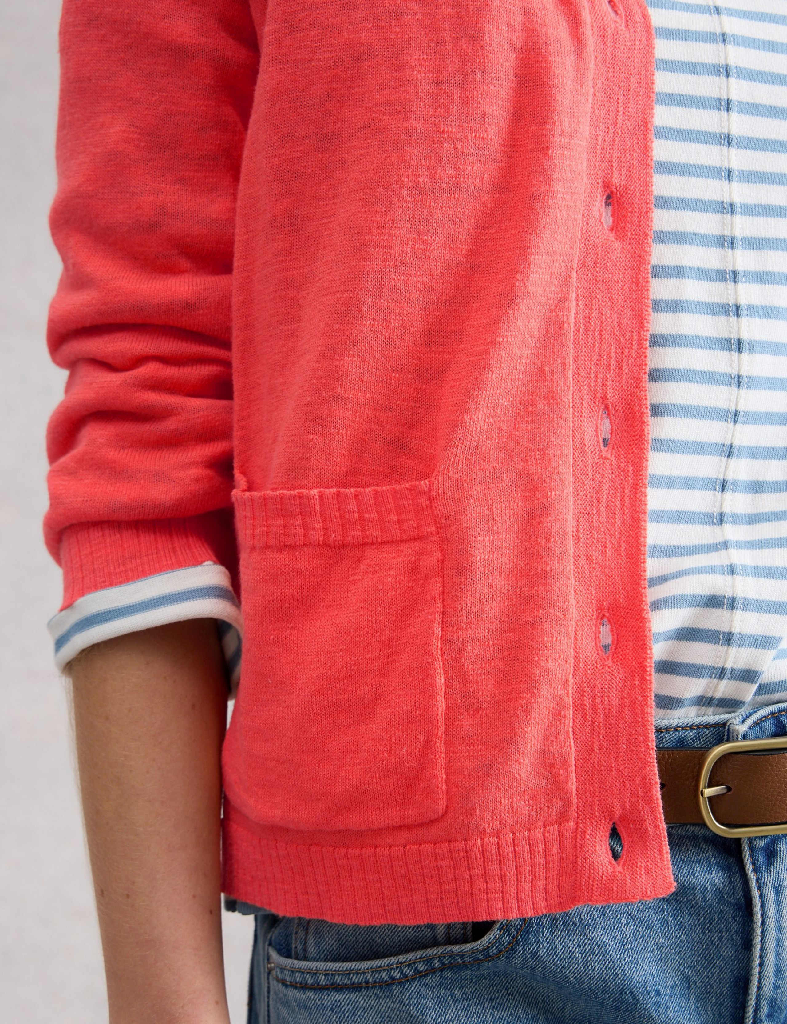 Cotton Rich V-Neck Cardigan 6 of 6