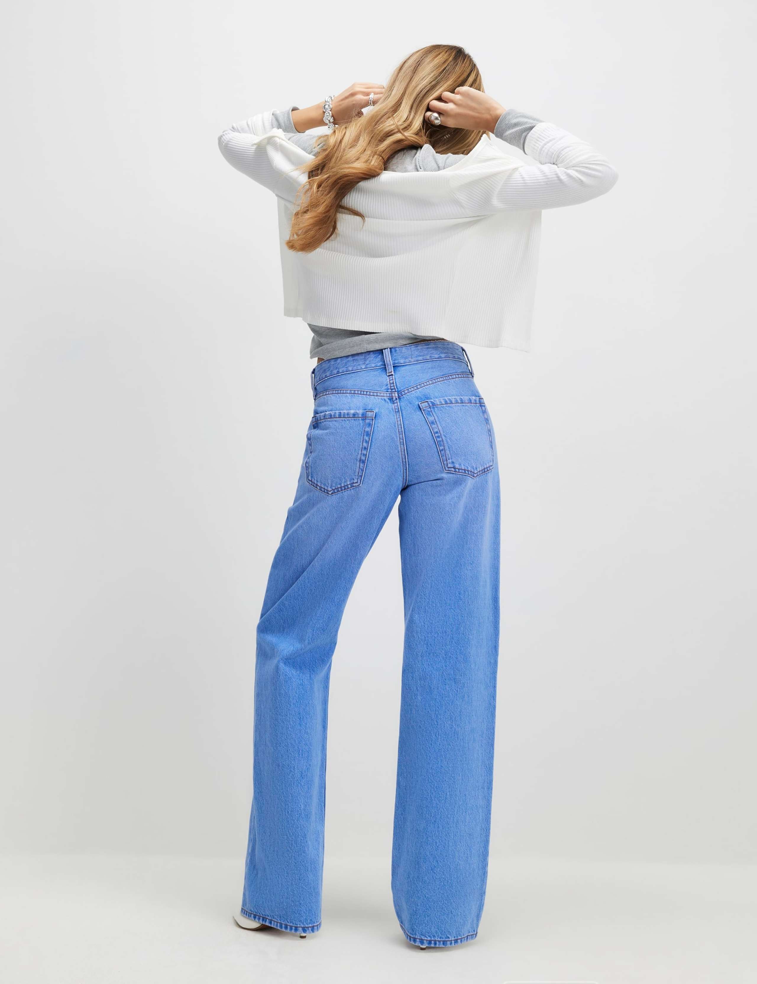 High Waisted Straight Leg Jeans 2 of 2