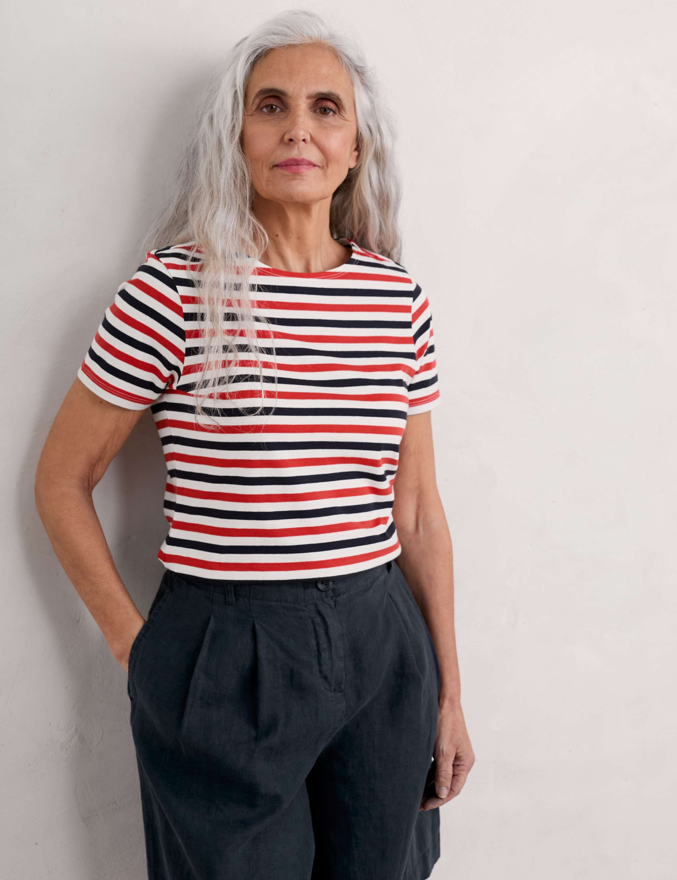 Pure Cotton Striped T-Shirt 3 of 5