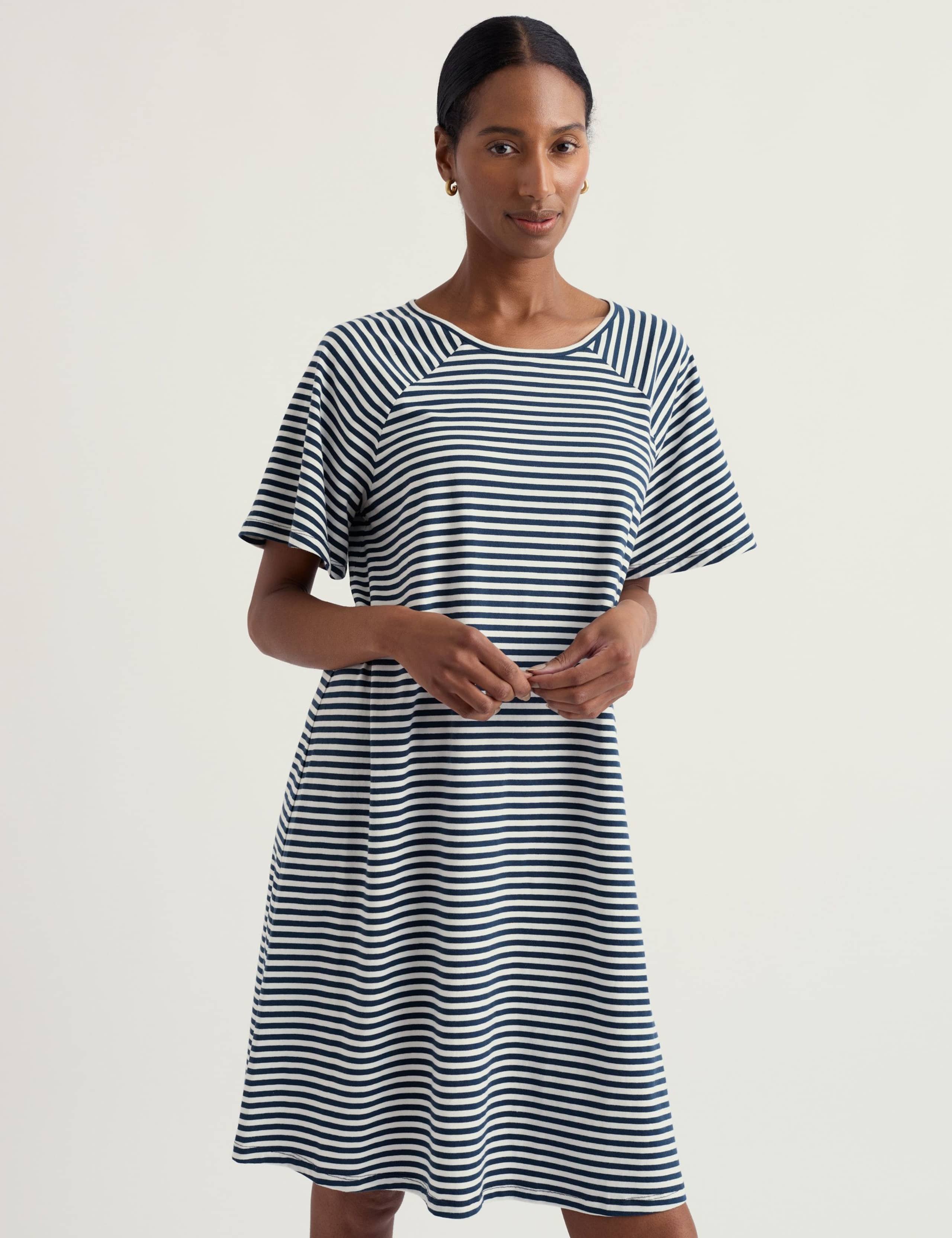 Cotton Rich Striped Nightdress 1 of 5