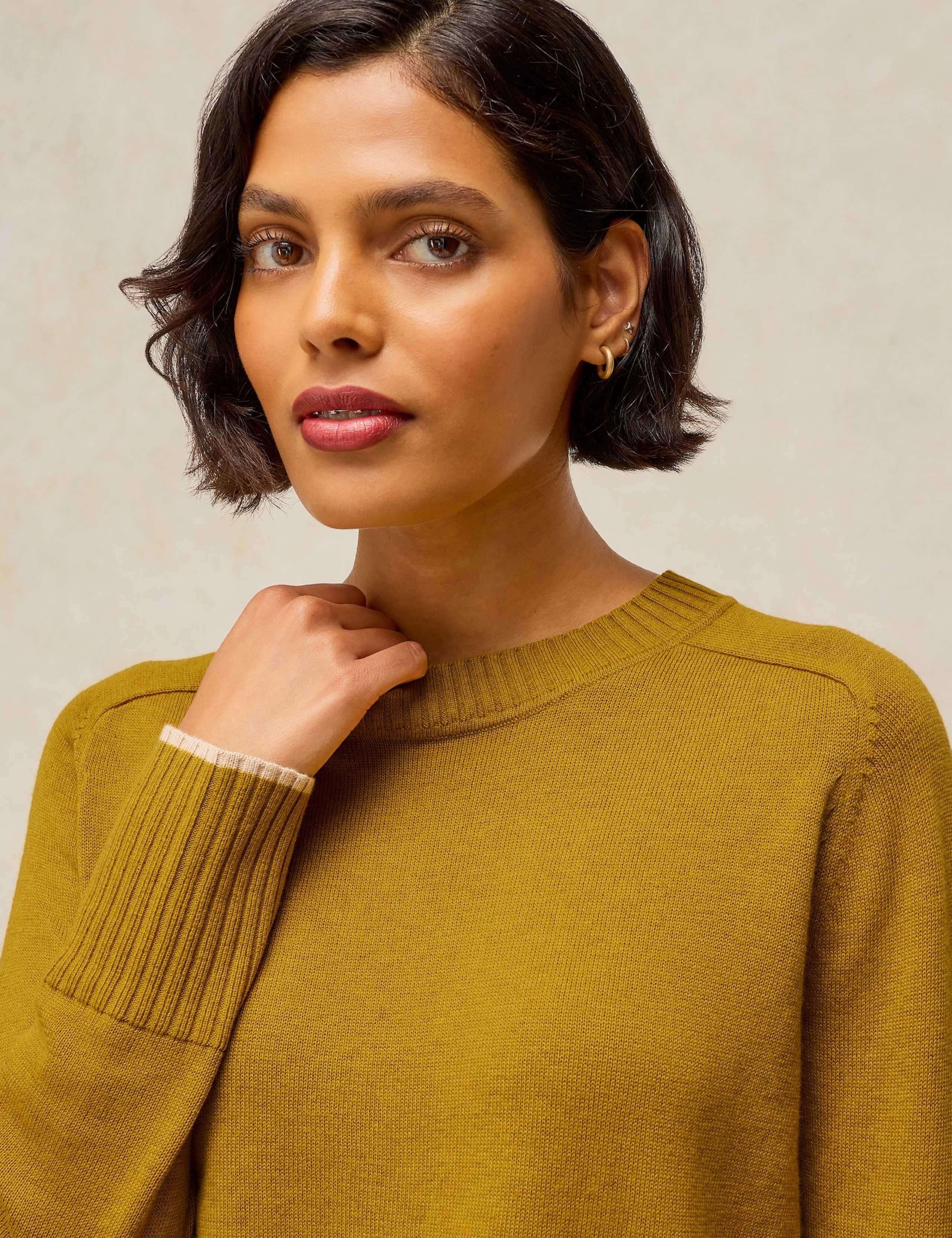 Cotton Rich Crew Neck Jumper 4 of 5