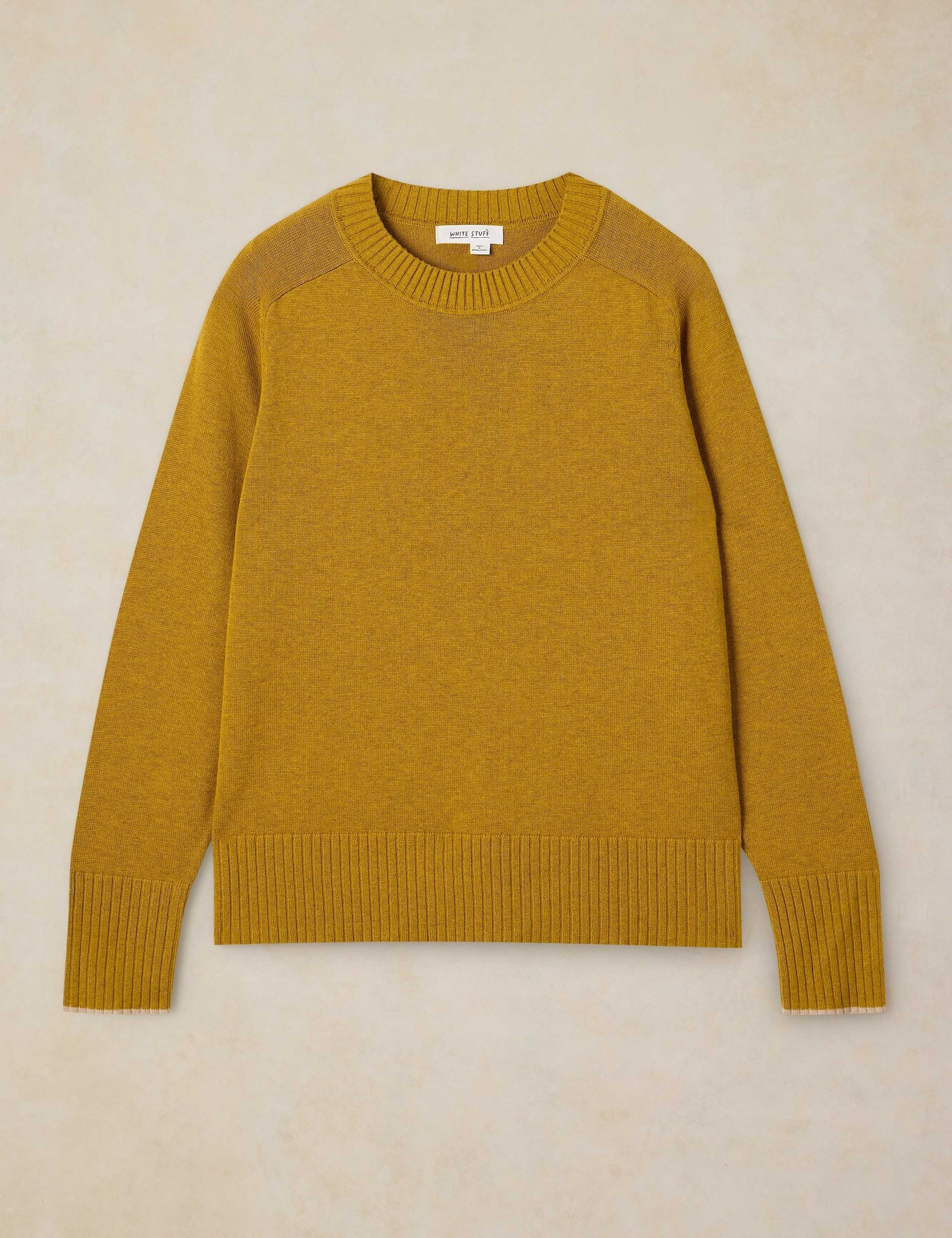 Cotton Rich Crew Neck Jumper 2 of 5