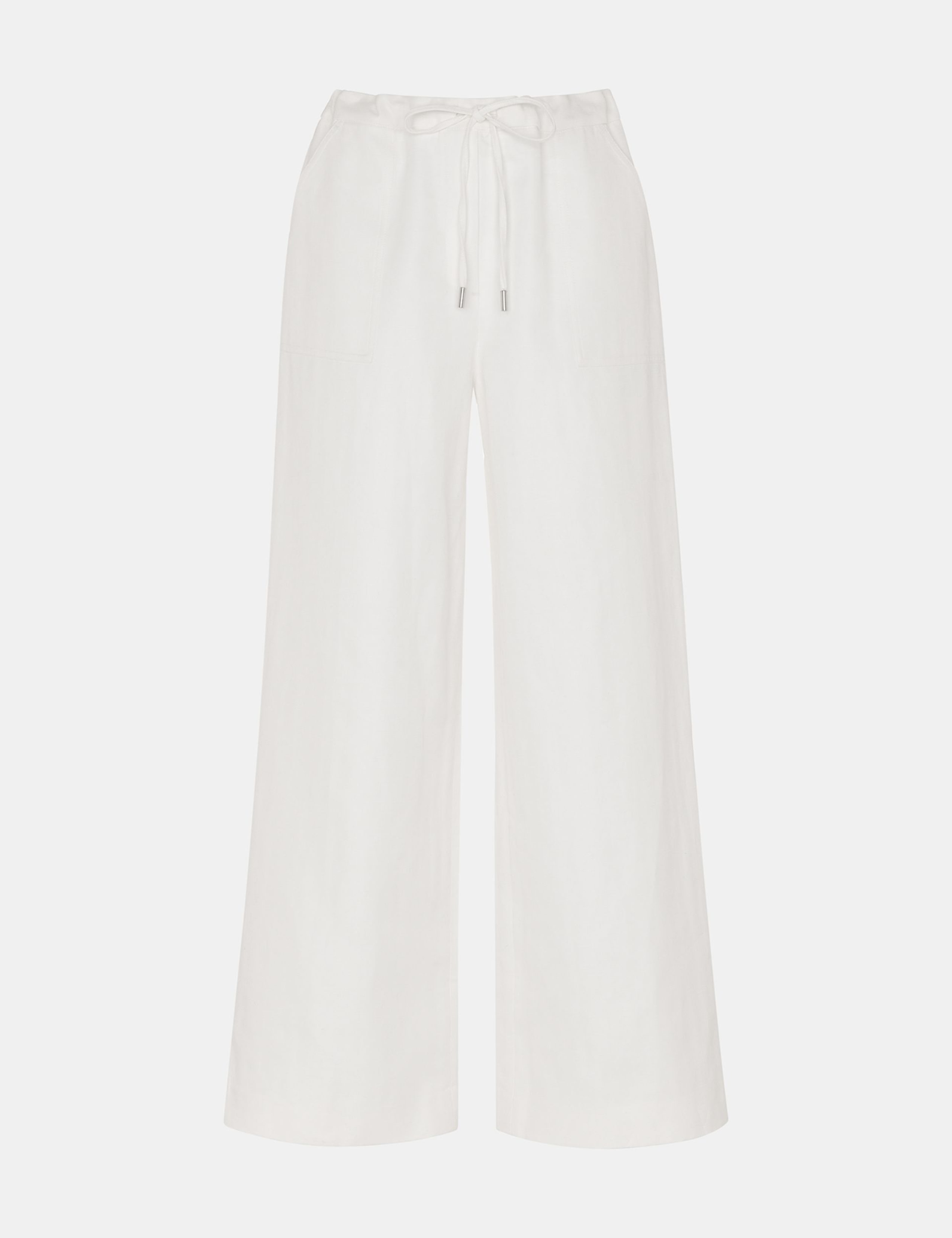Cotton Rich Drawstring Wide Leg Trousers 2 of 4