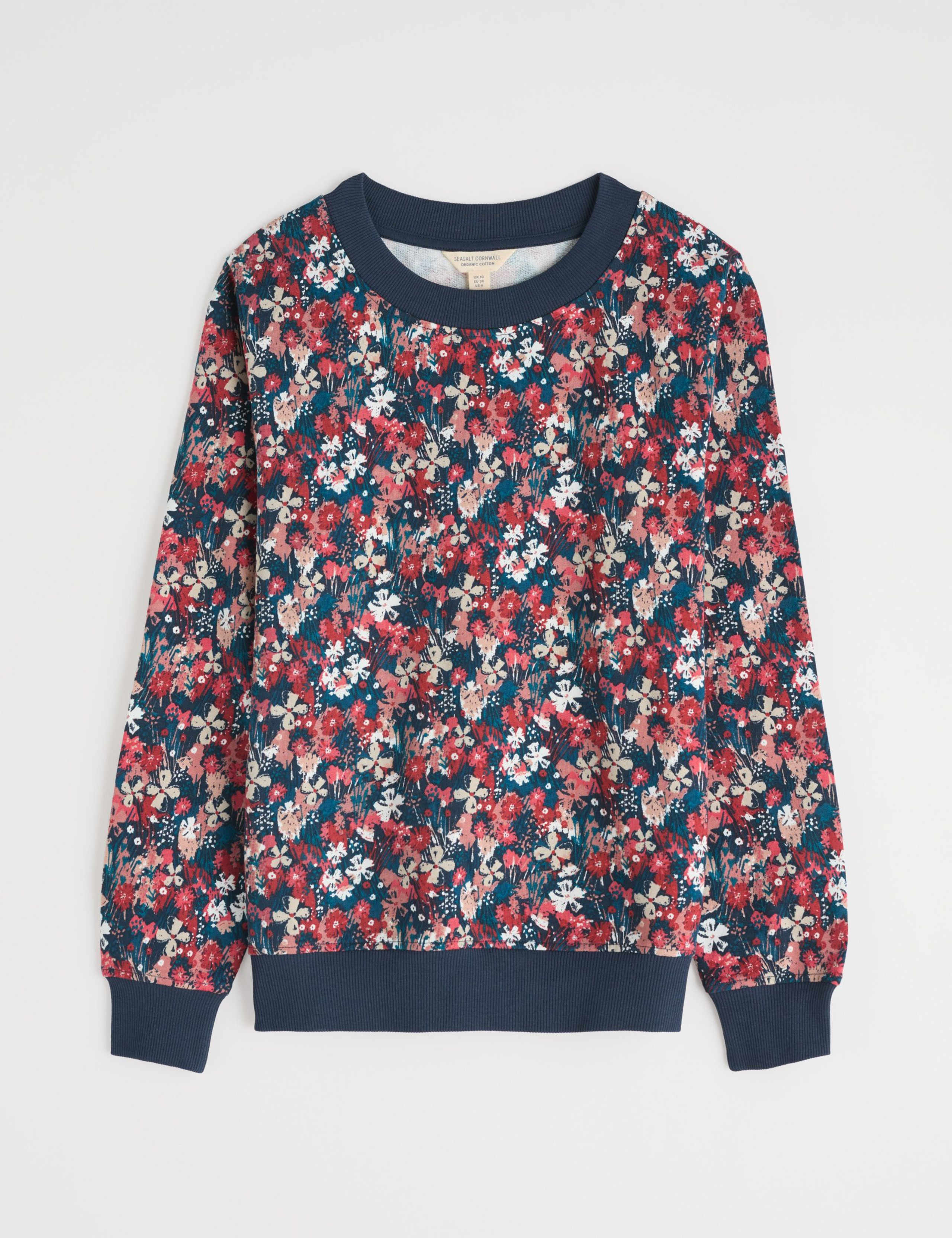 Pure Cotton Floral Sweatshirt 2 of 5
