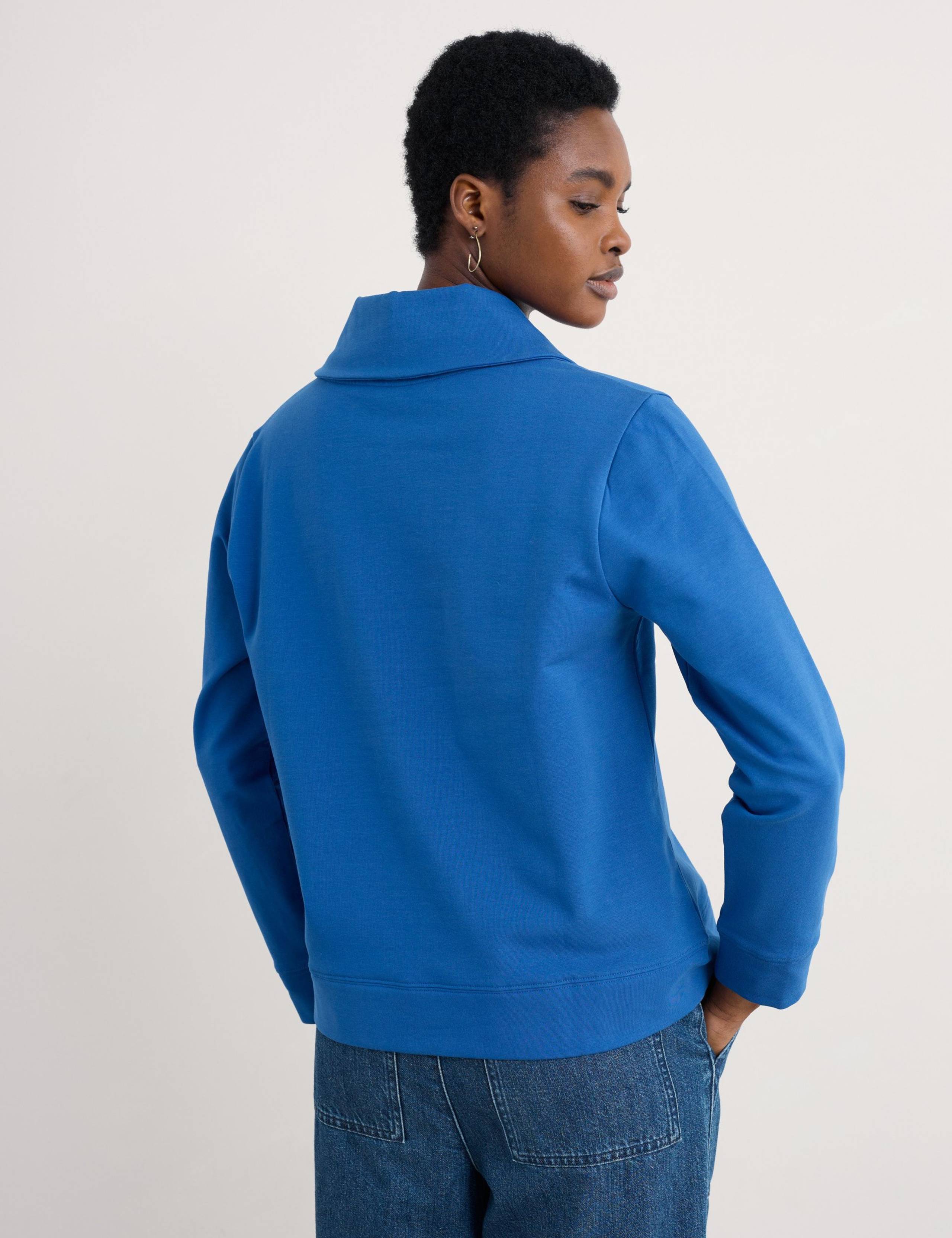 Cotton Rich Shawl Neck Sweatshirt 4 of 5