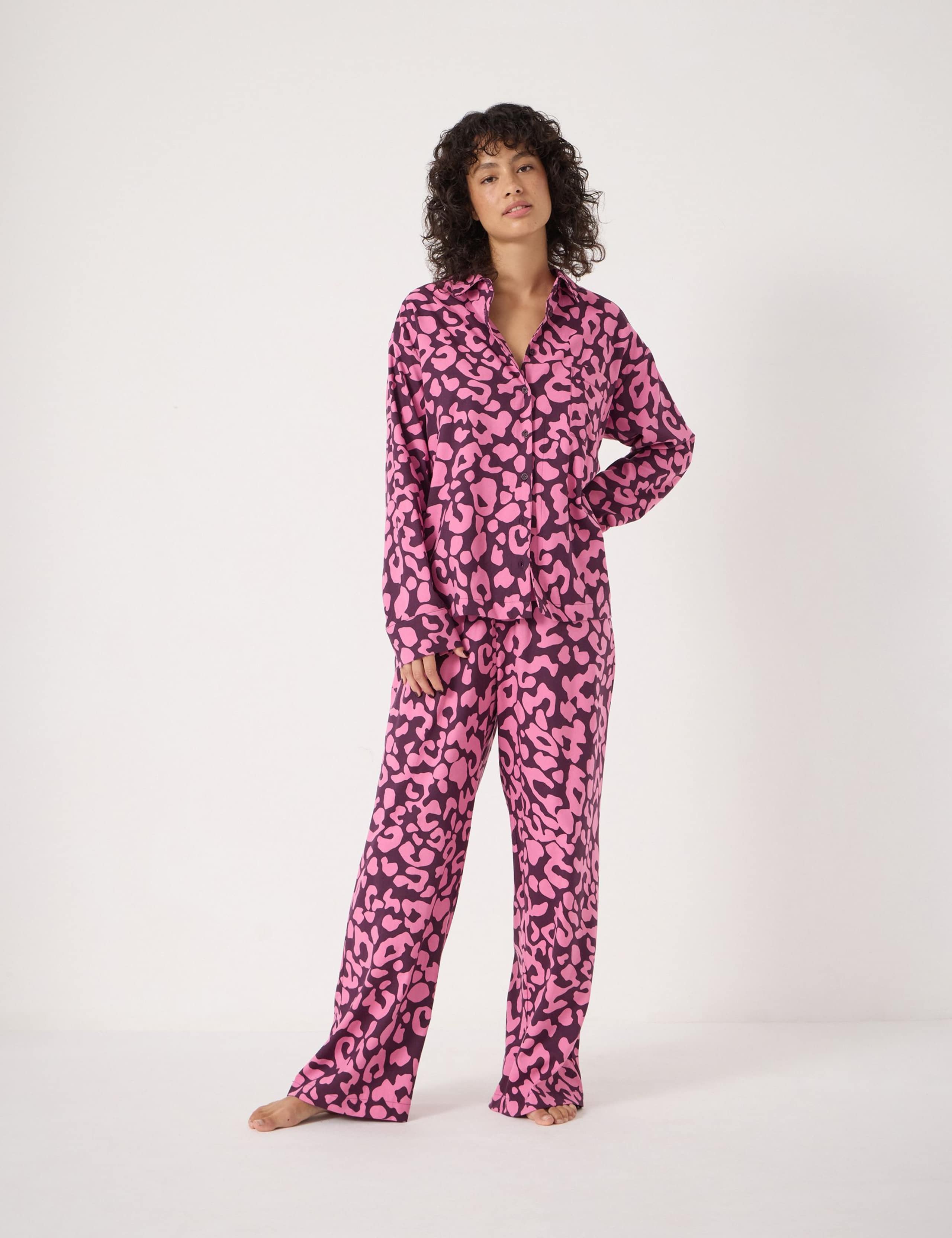 Cotton Rich Brushed Animal Print Pyjamas 3 of 6
