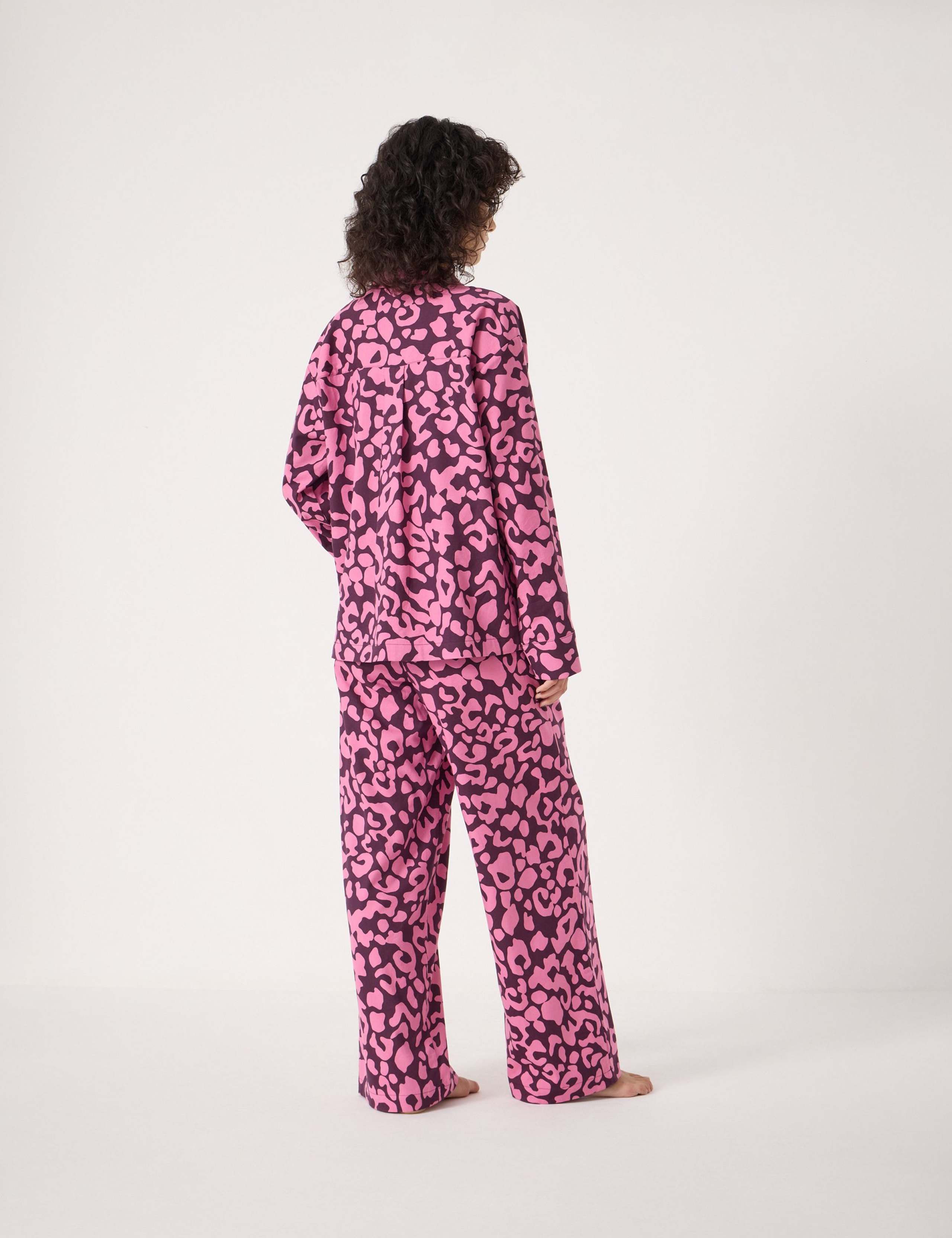 Cotton Rich Brushed Animal Print Pyjamas 5 of 6