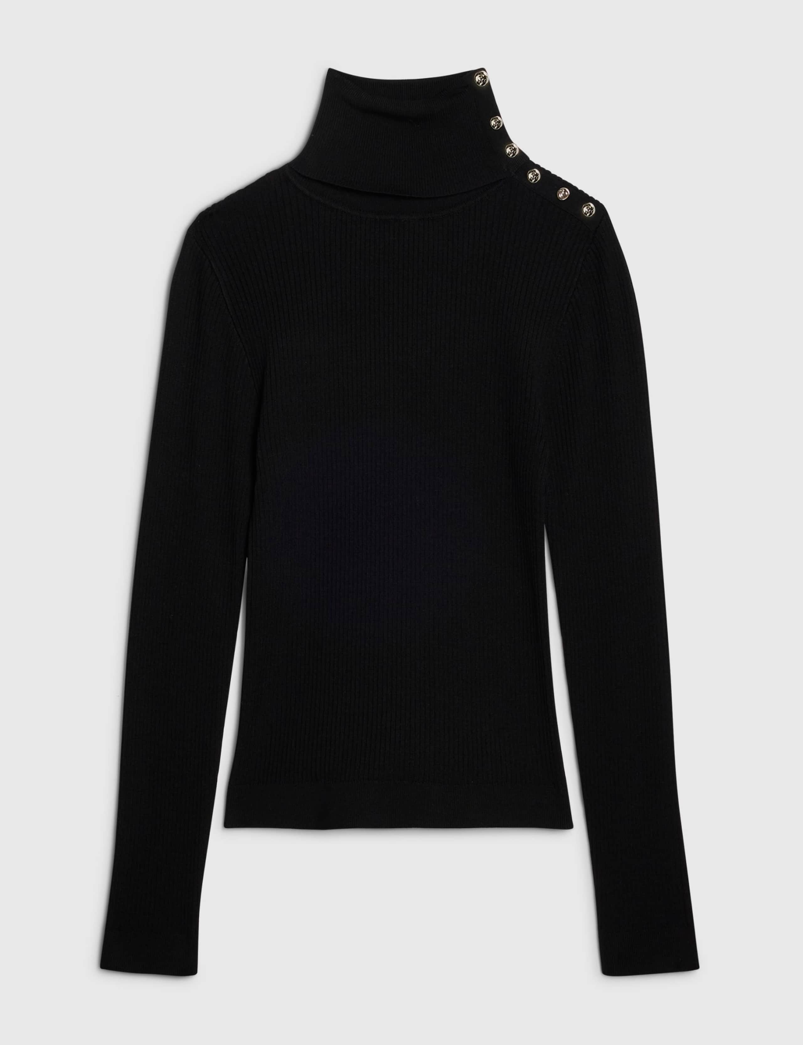Ribbed Roll Neck Fitted Top 5 of 6