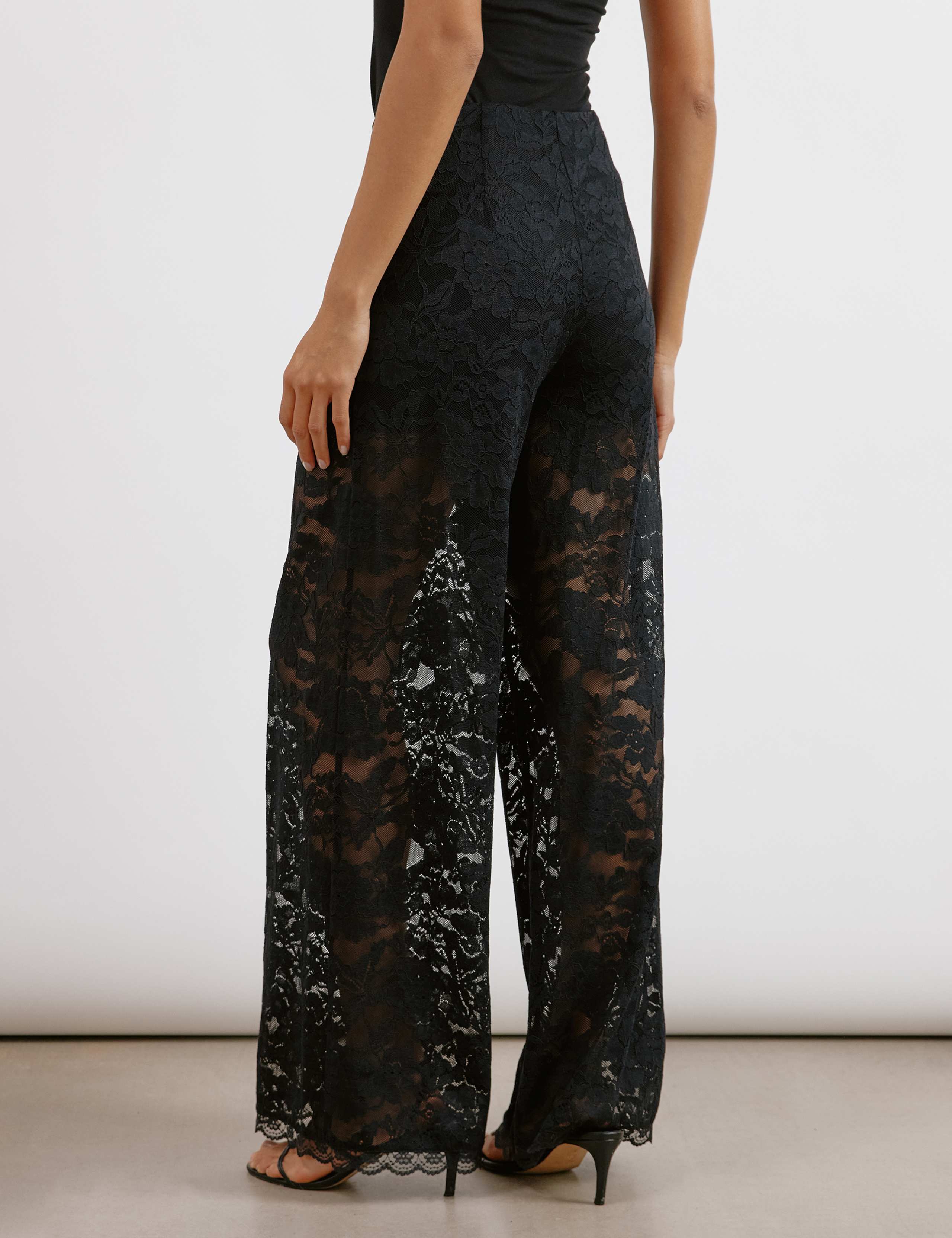 Lace Wide Leg Trousers 4 of 7