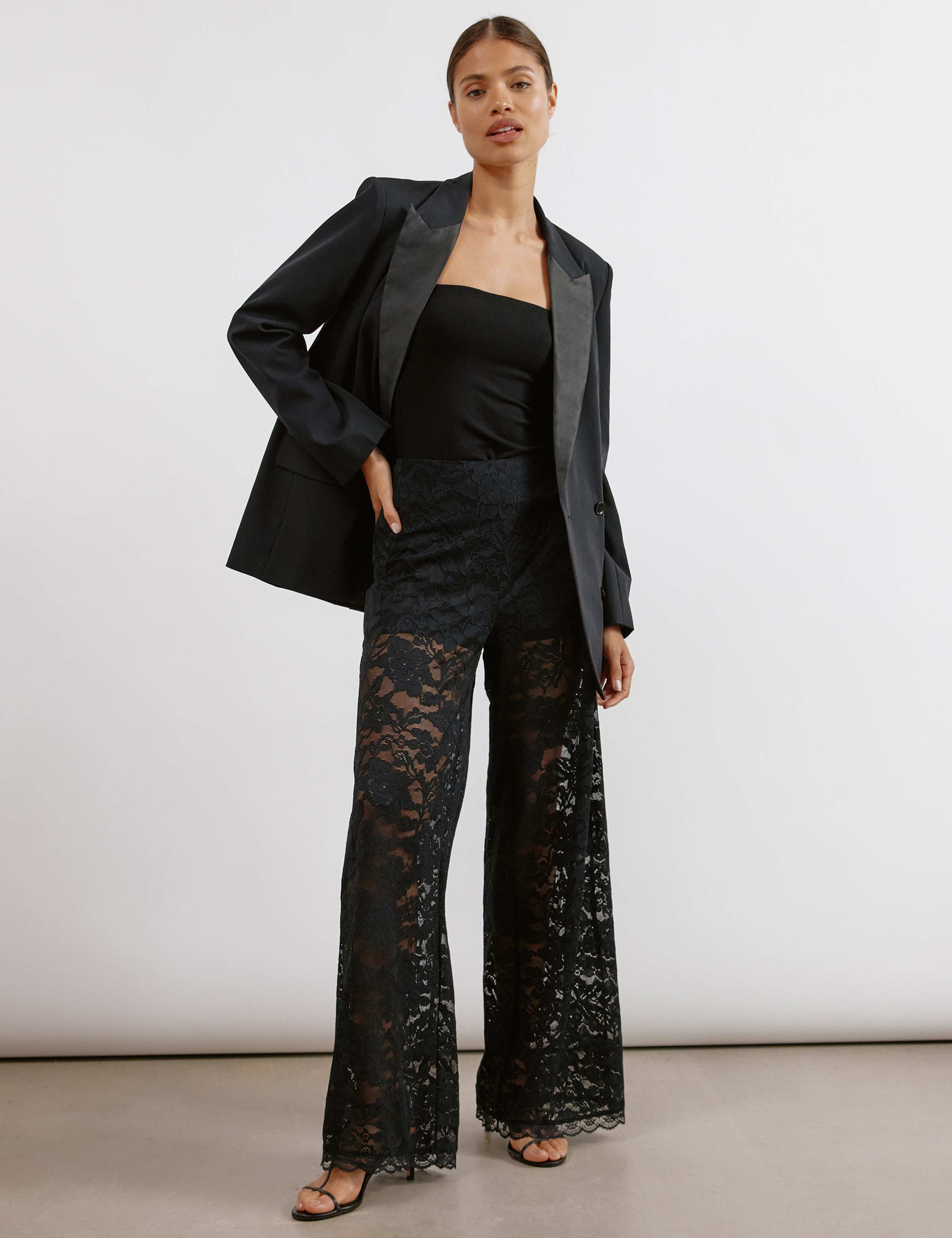 Lace Wide Leg Trousers 7 of 7