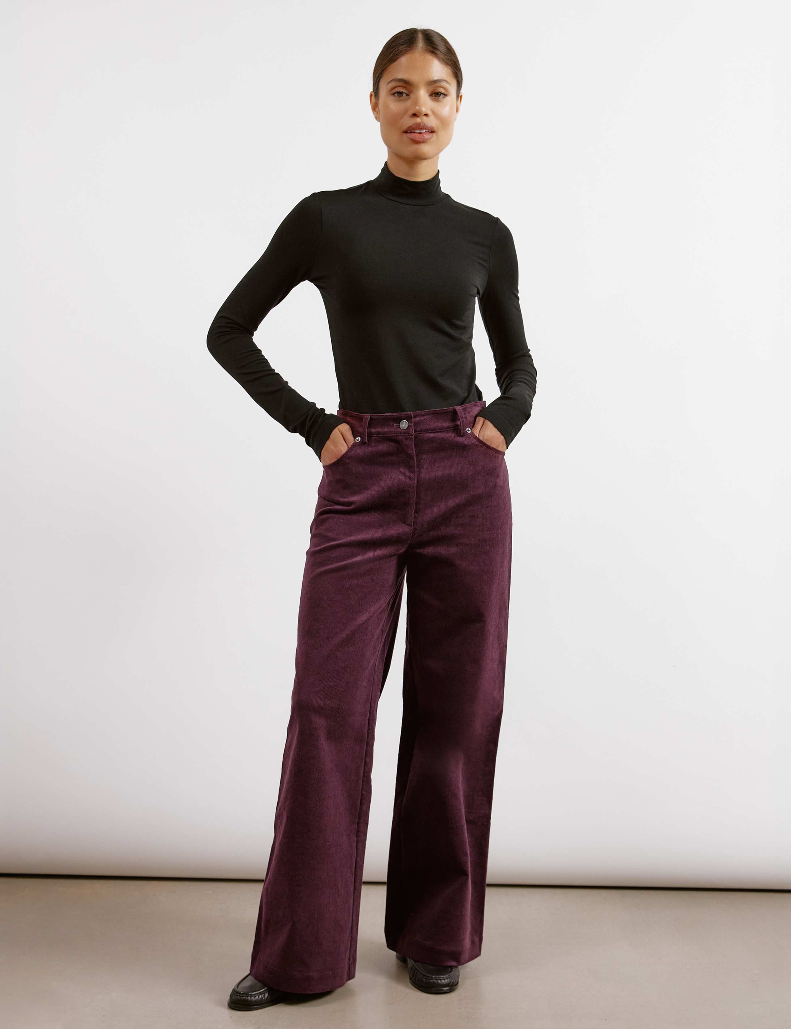 Cord Wide Leg Trousers 1 of 6