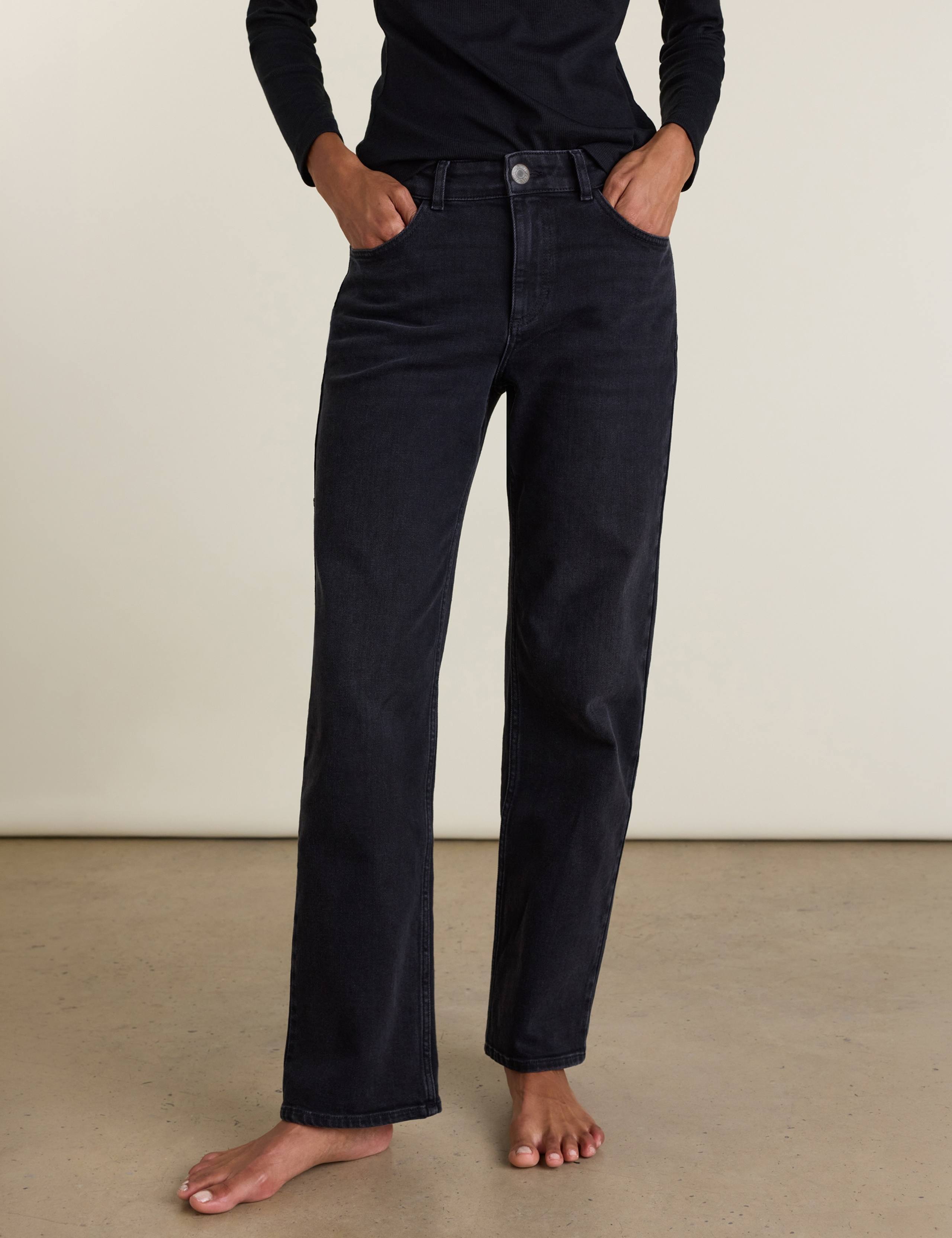 Mid Rise Straight Leg Jeans 1 of 4