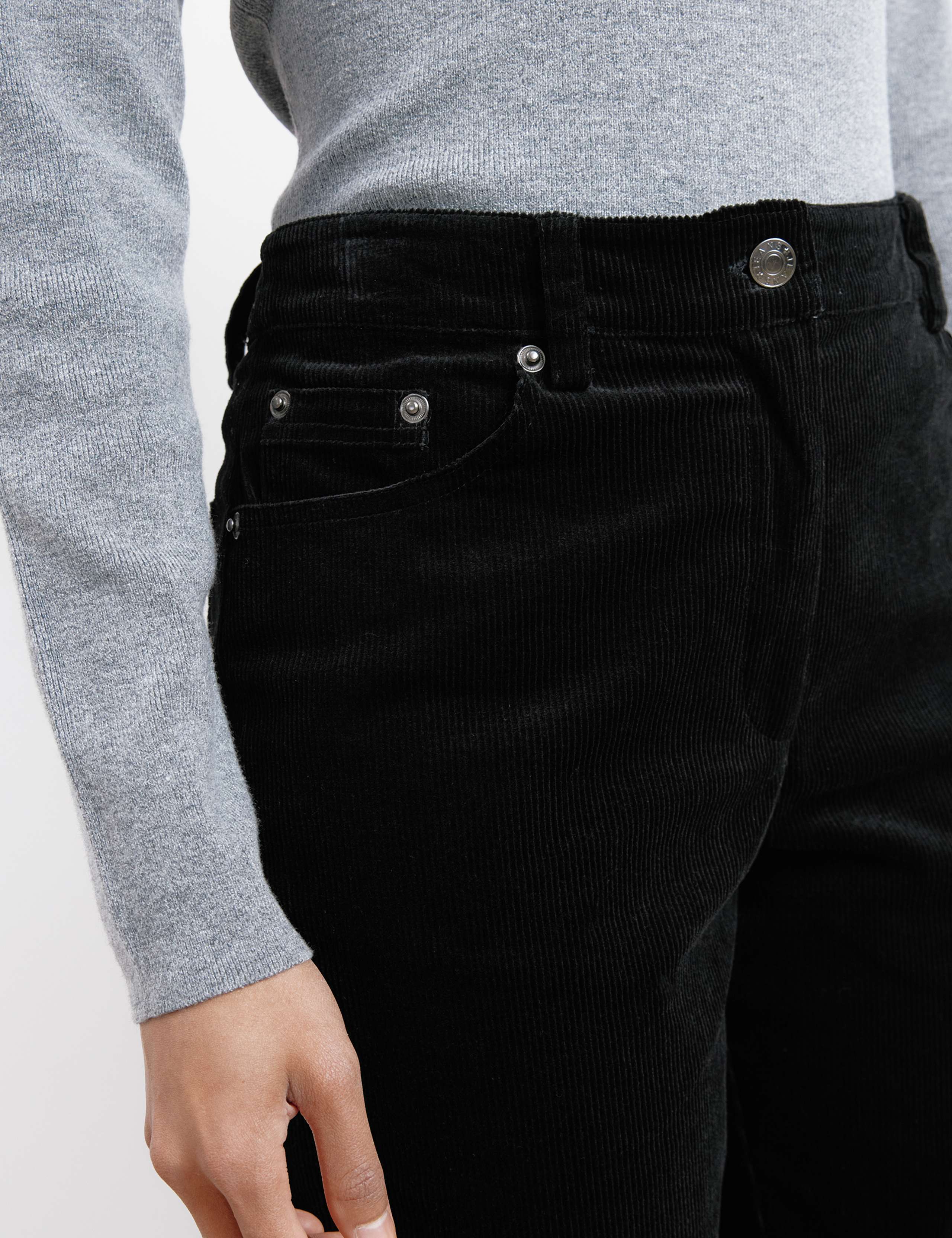 Cord Straight Leg Cropped Trousers 5 of 5