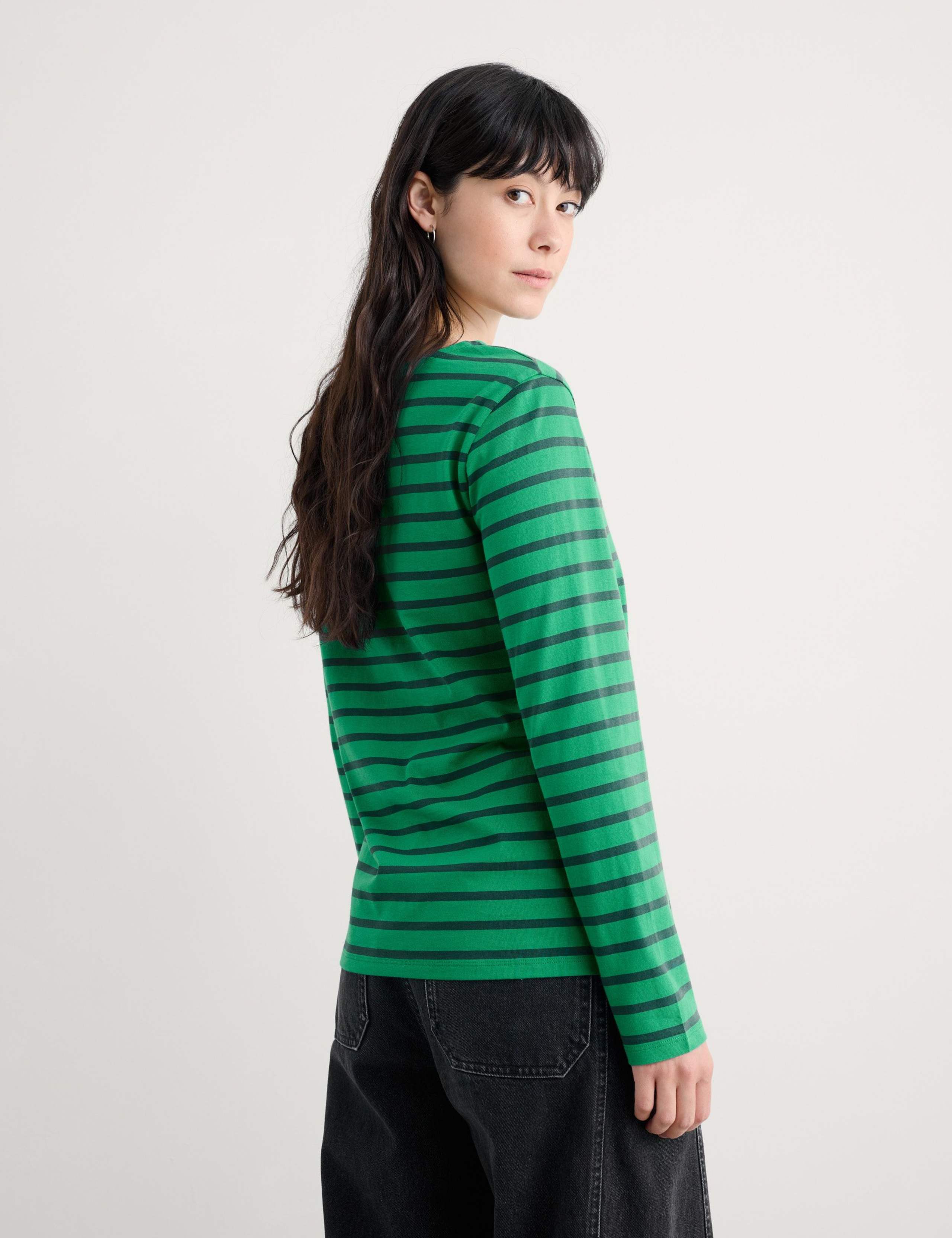 Pure Cotton Striped Top 3 of 5