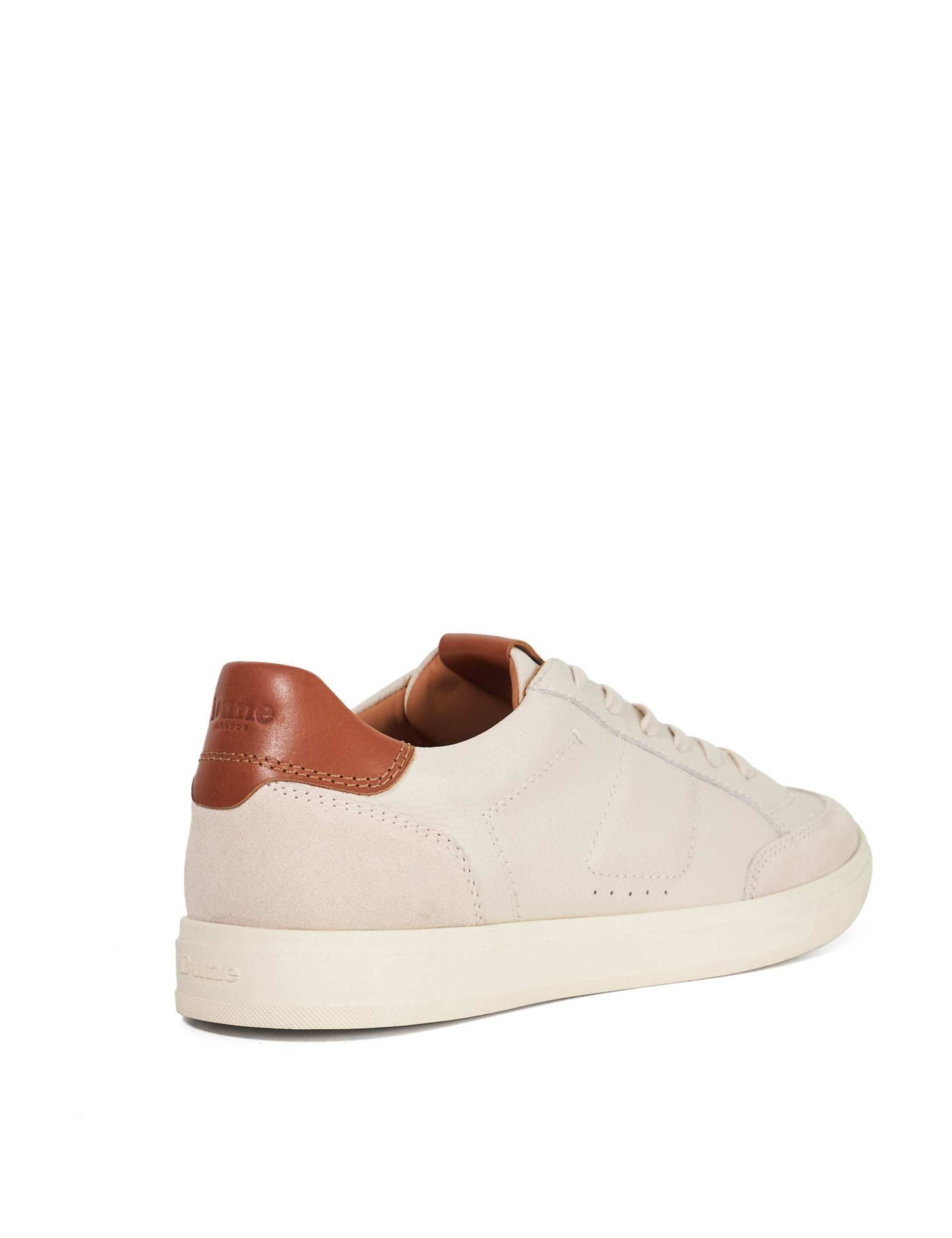 Leather Lace-up Cupsole Trainers 4 of 5