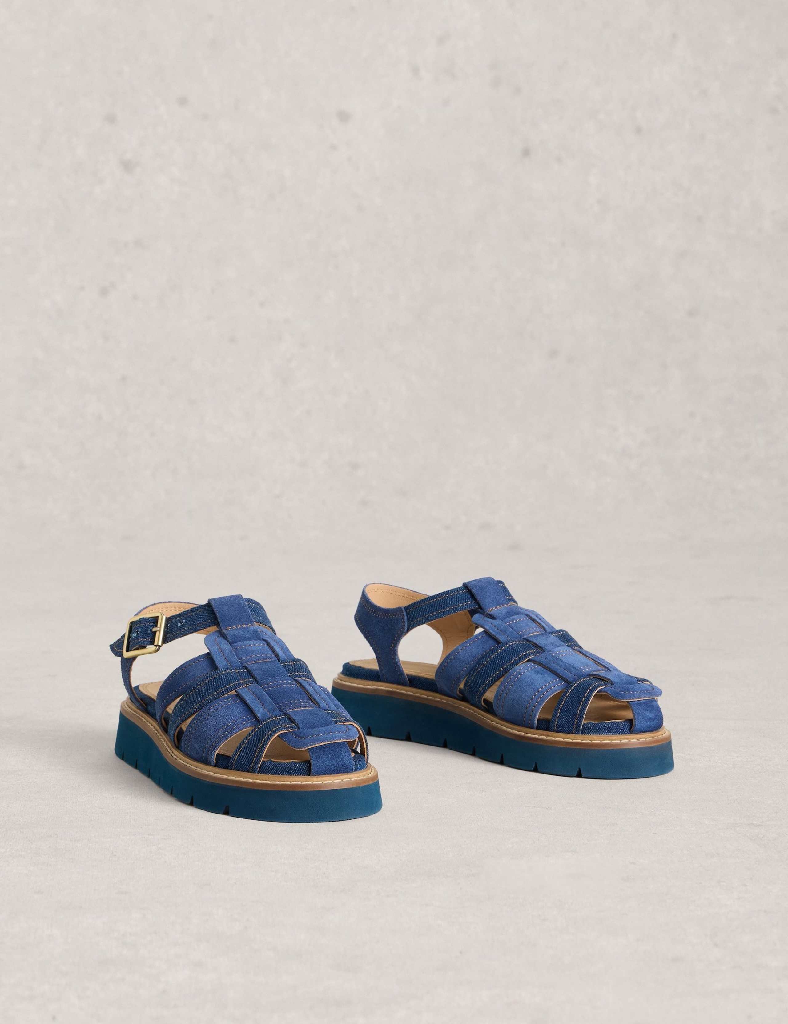 Suede Flat Gladiator Sandals 3 of 4