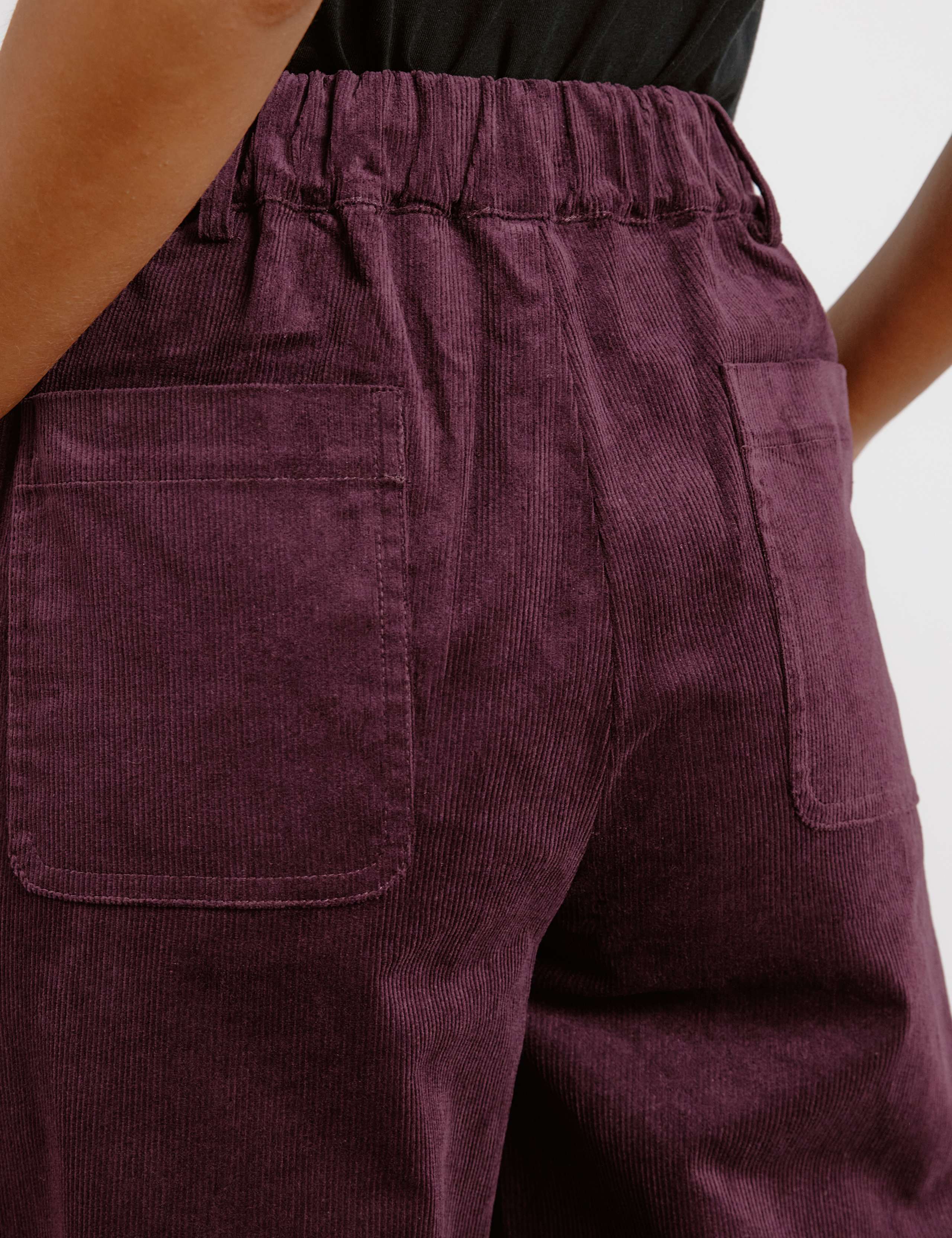 Cord Wide Leg Ankle Grazer Trousers 5 of 5