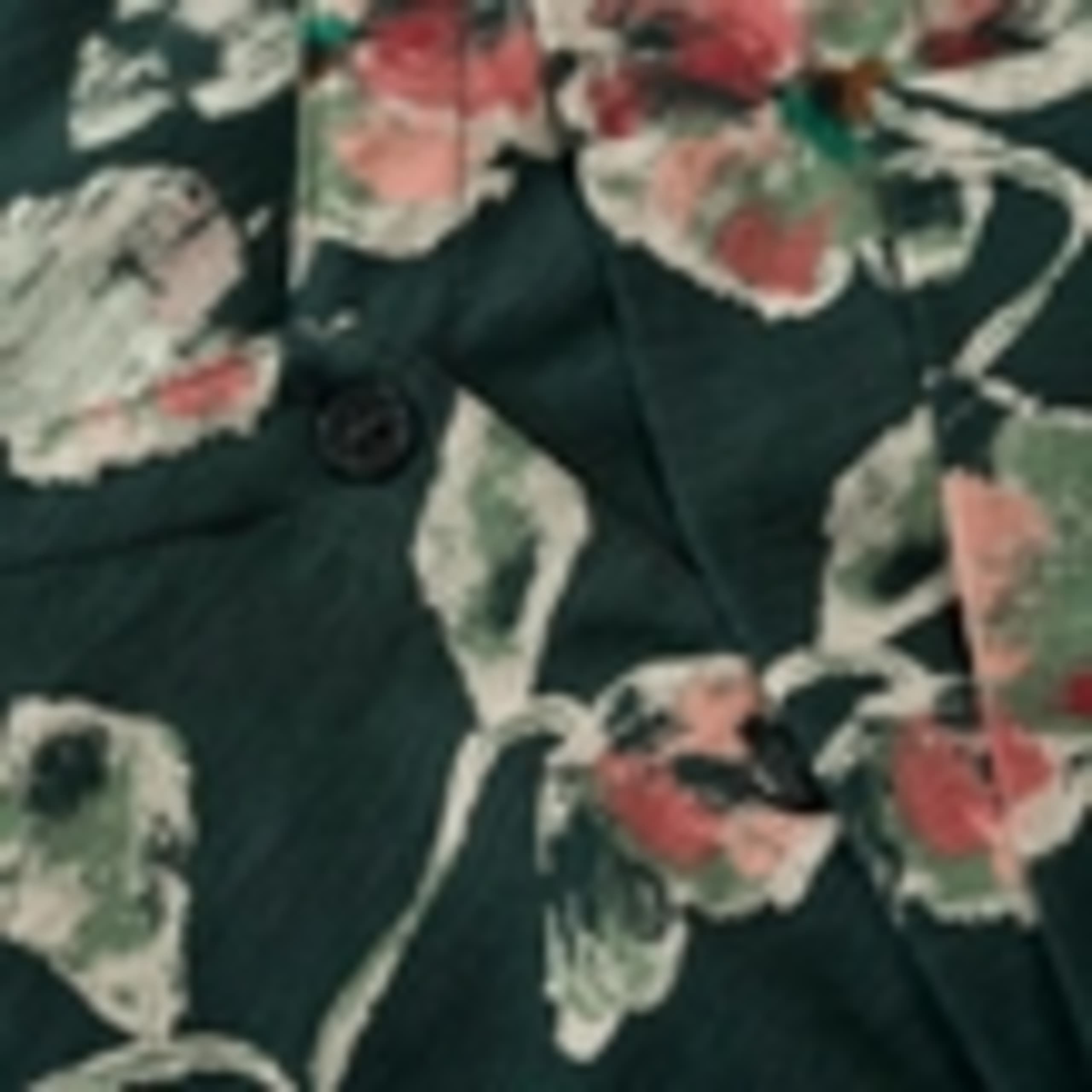 Pure Cotton Floral Button Through Top 5 of 5